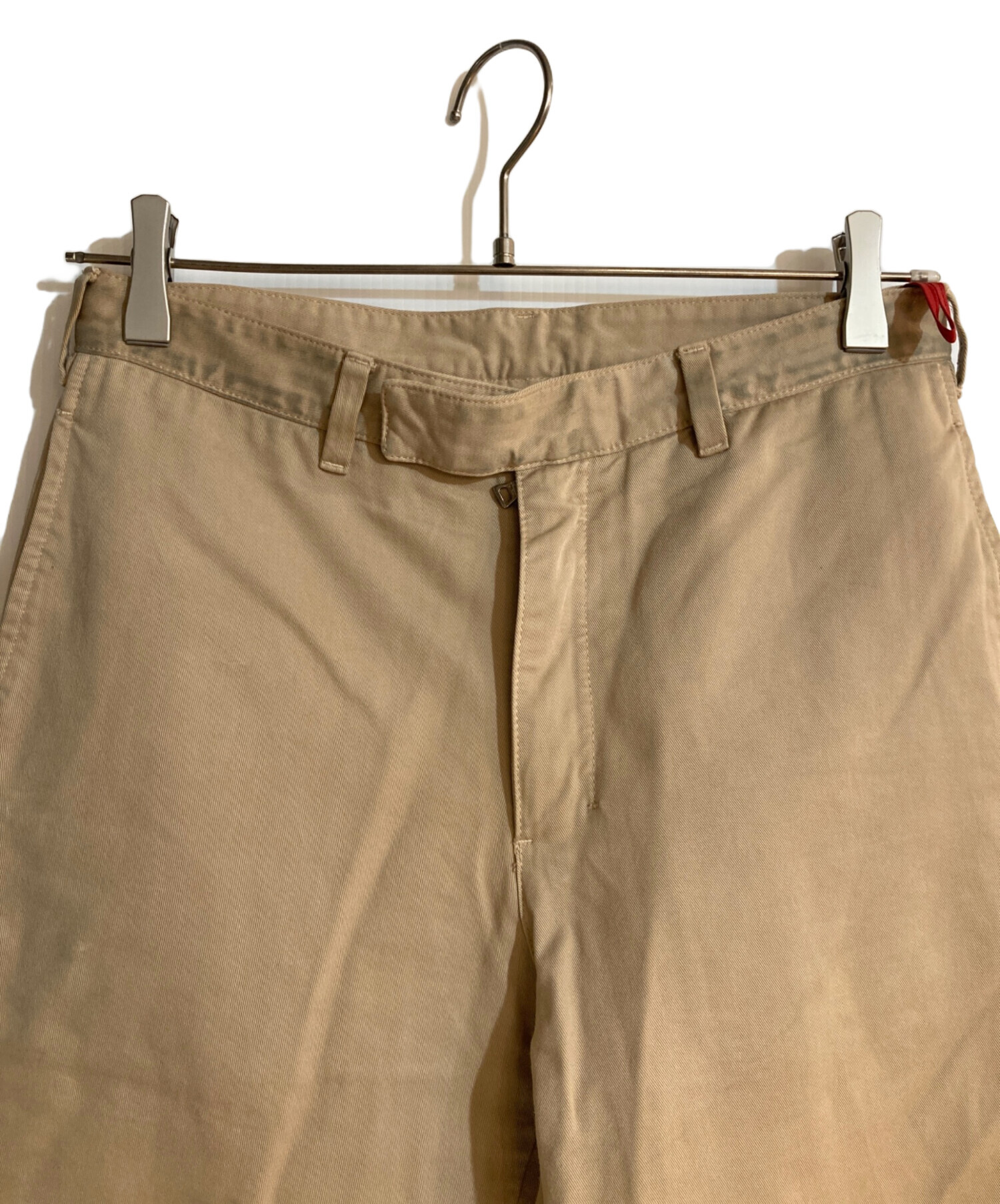 中古・古着通販】PRADA (プラダ) ダブルニーパンツ ベージュ サイズ:44