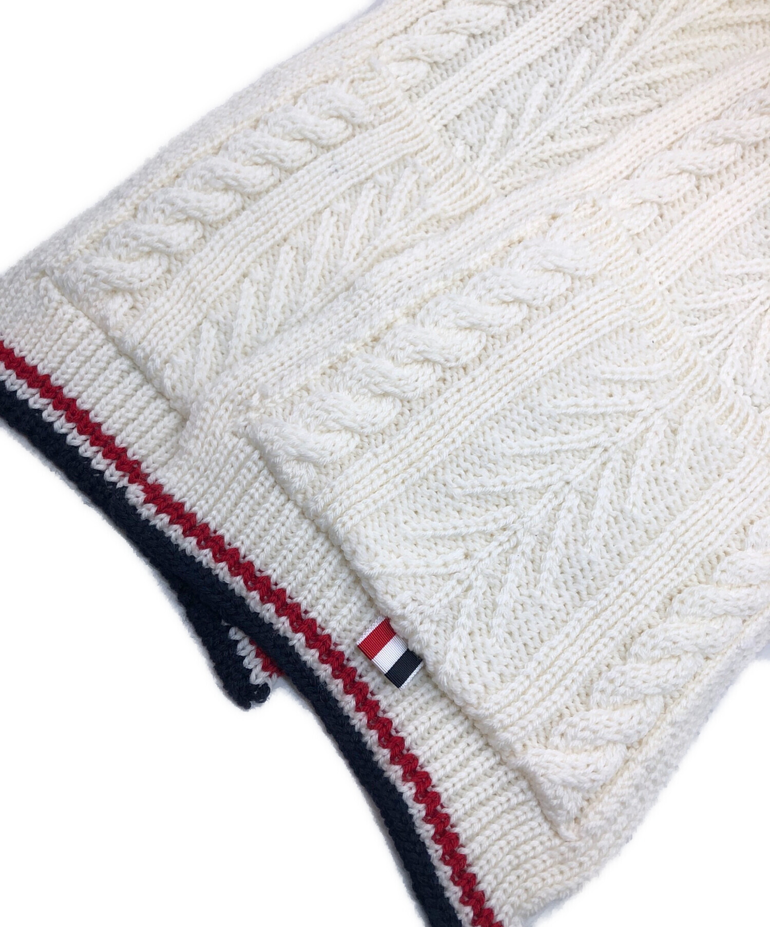 中古・古着通販】Thom Browne (トムブラウン) ケーブル編みマフラー