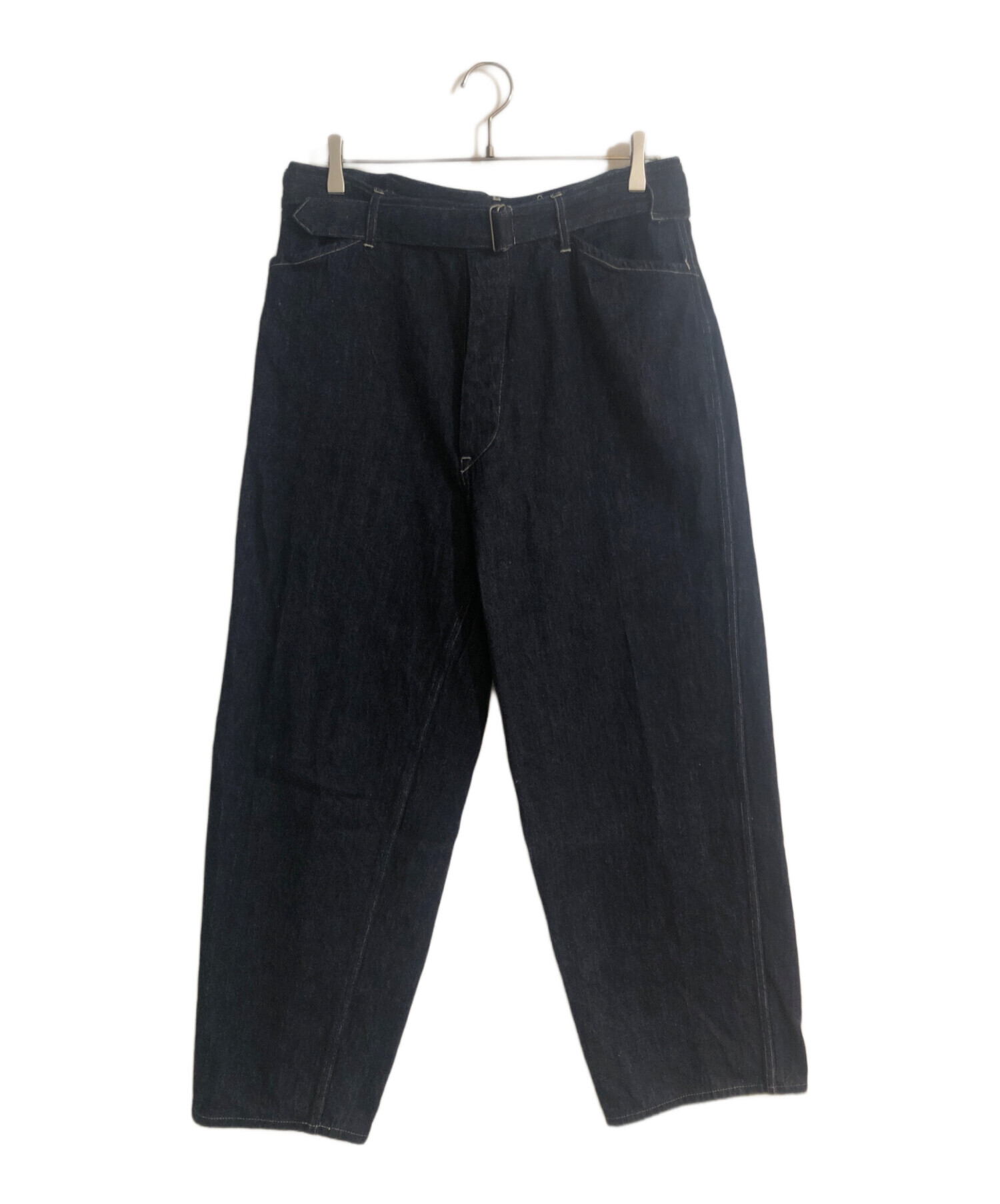 中古・古着通販】COMOLI (コモリ) デニム ベルテッドパンツ インディゴ