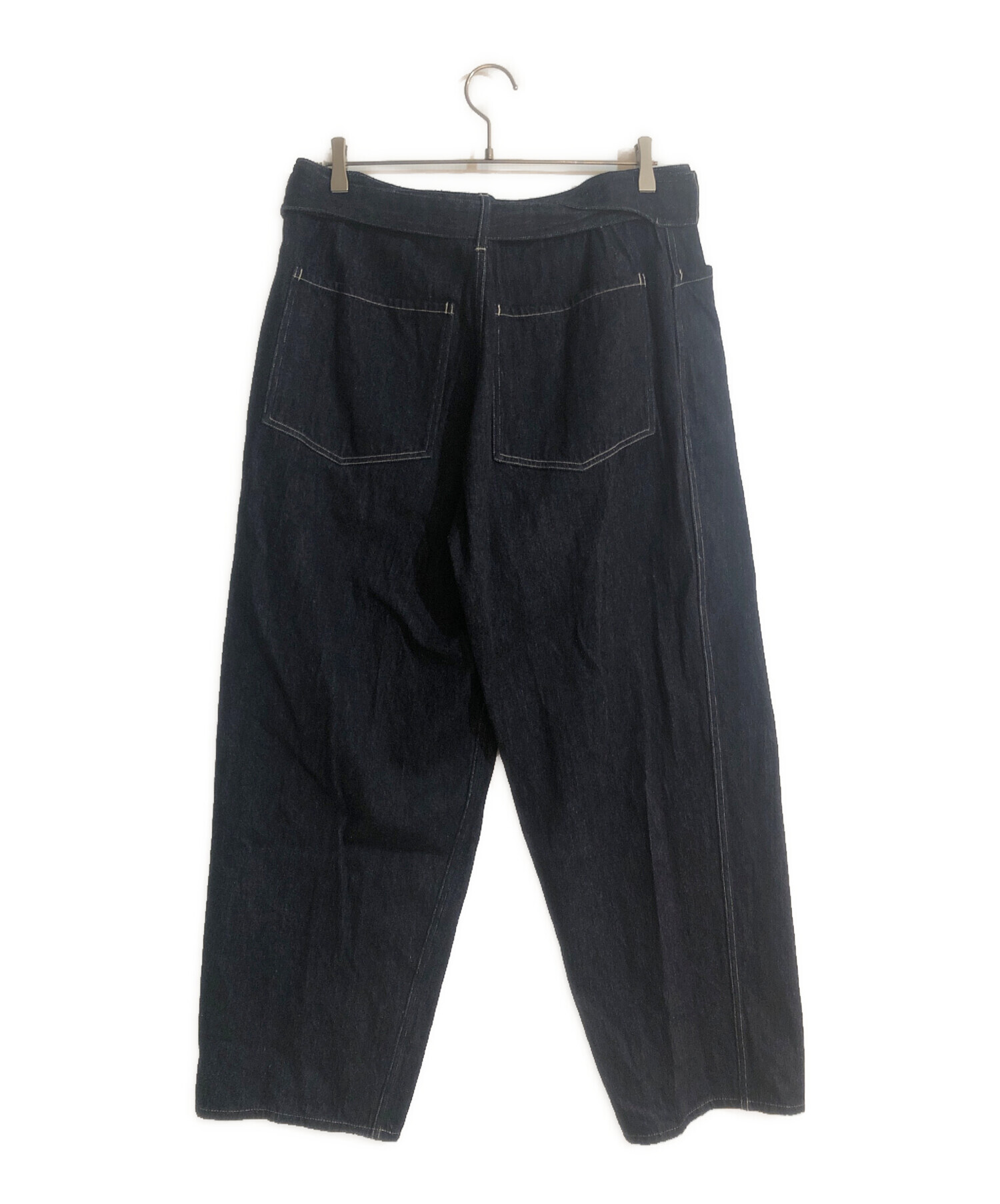 中古・古着通販】COMOLI (コモリ) デニム ベルテッドパンツ インディゴ