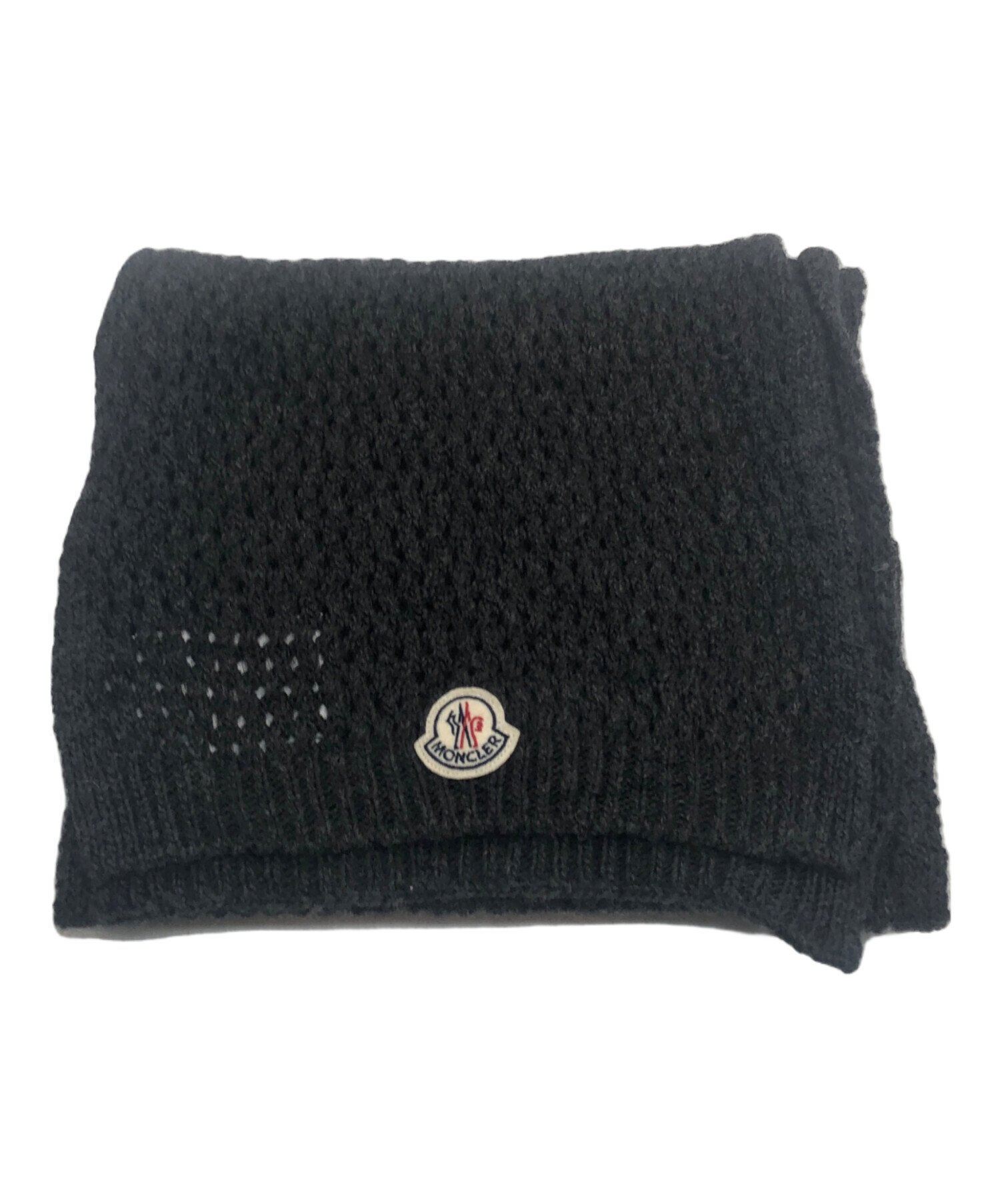 ♪送料無料★MONCLER★マフラー★SCIARPA★黒&灰★日本国内正規品♪ 中古・古着通販】MONCLER (モンクレール) SCIARPA マフラー グレー