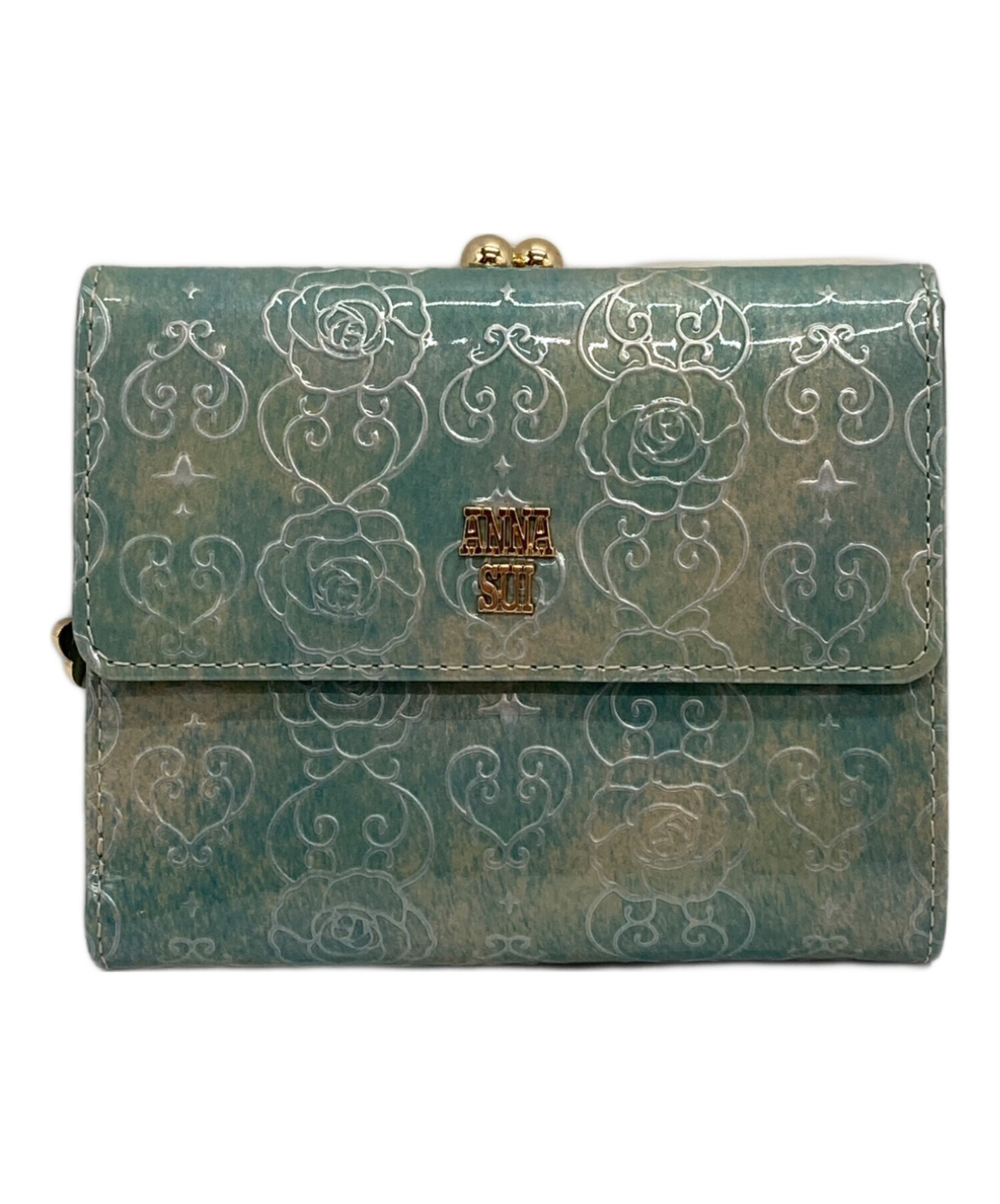 アナスイ ANNA SUI ルーミー 二つ折り財布 （グリーン
