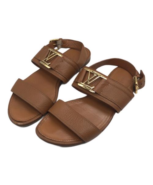 新品未使用　Louis Vuitton トングサンダル ブラウン 中古・古着通販】LOUIS VUITTON (ルイ ヴィトン) ホライズンライン