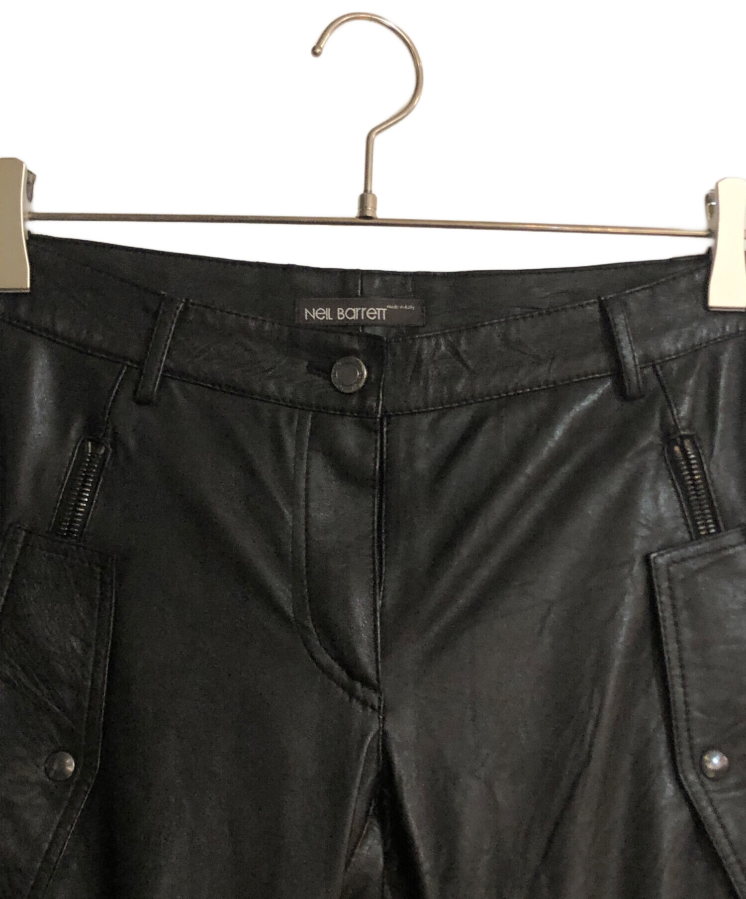 中古・古着通販】NEIL BARRETT (ニールバレット) ラムレザーパンツ