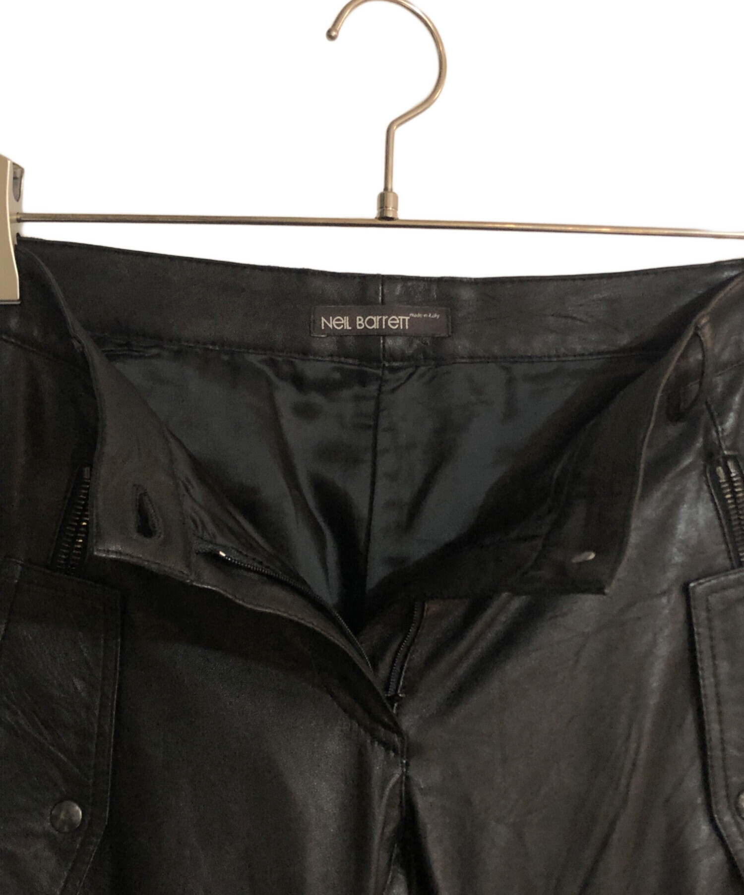 中古・古着通販】NEIL BARRETT (ニールバレット) ラムレザーパンツ