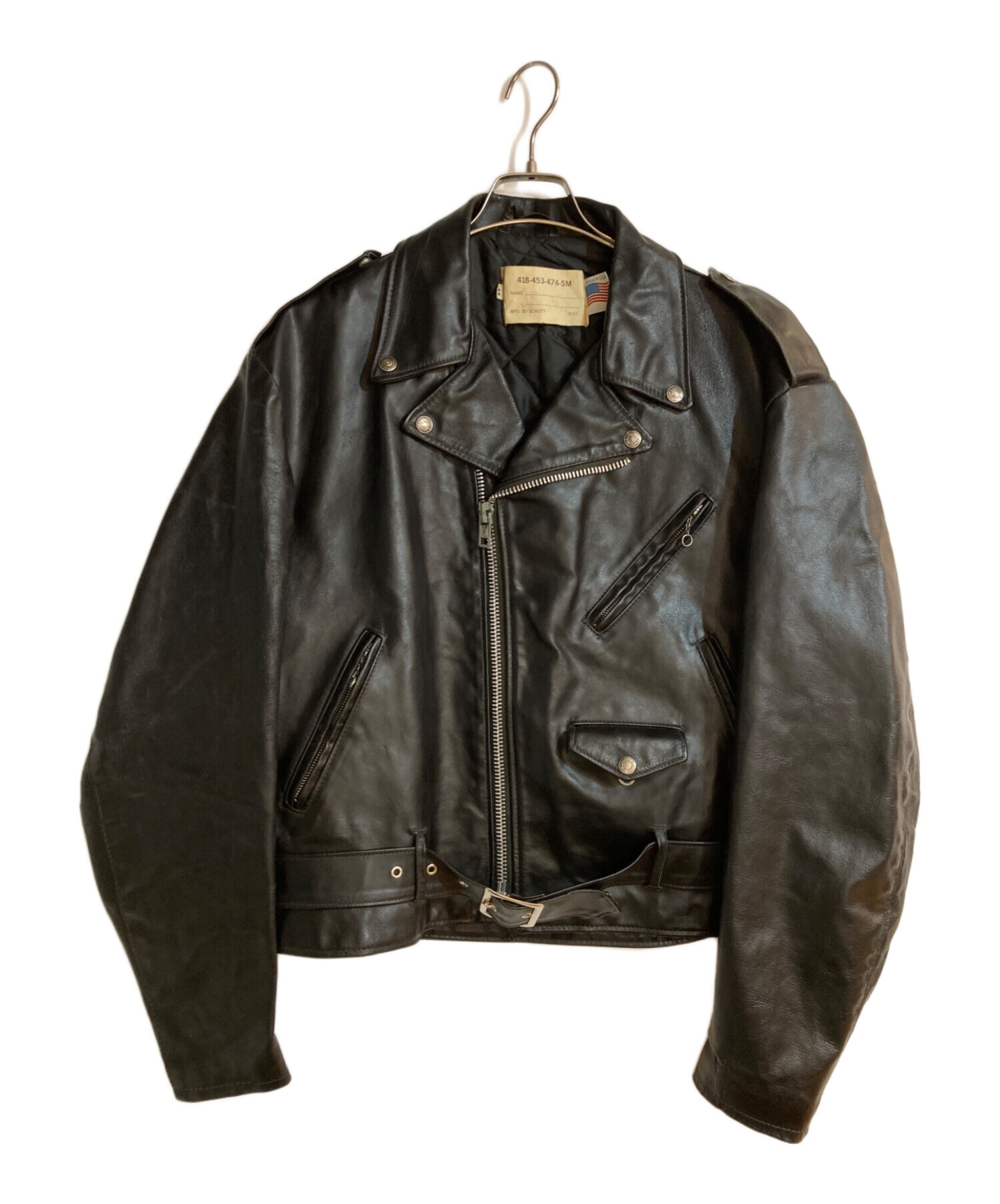 中古・古着通販】Schott (ショット) ダブルライダースジャケット
