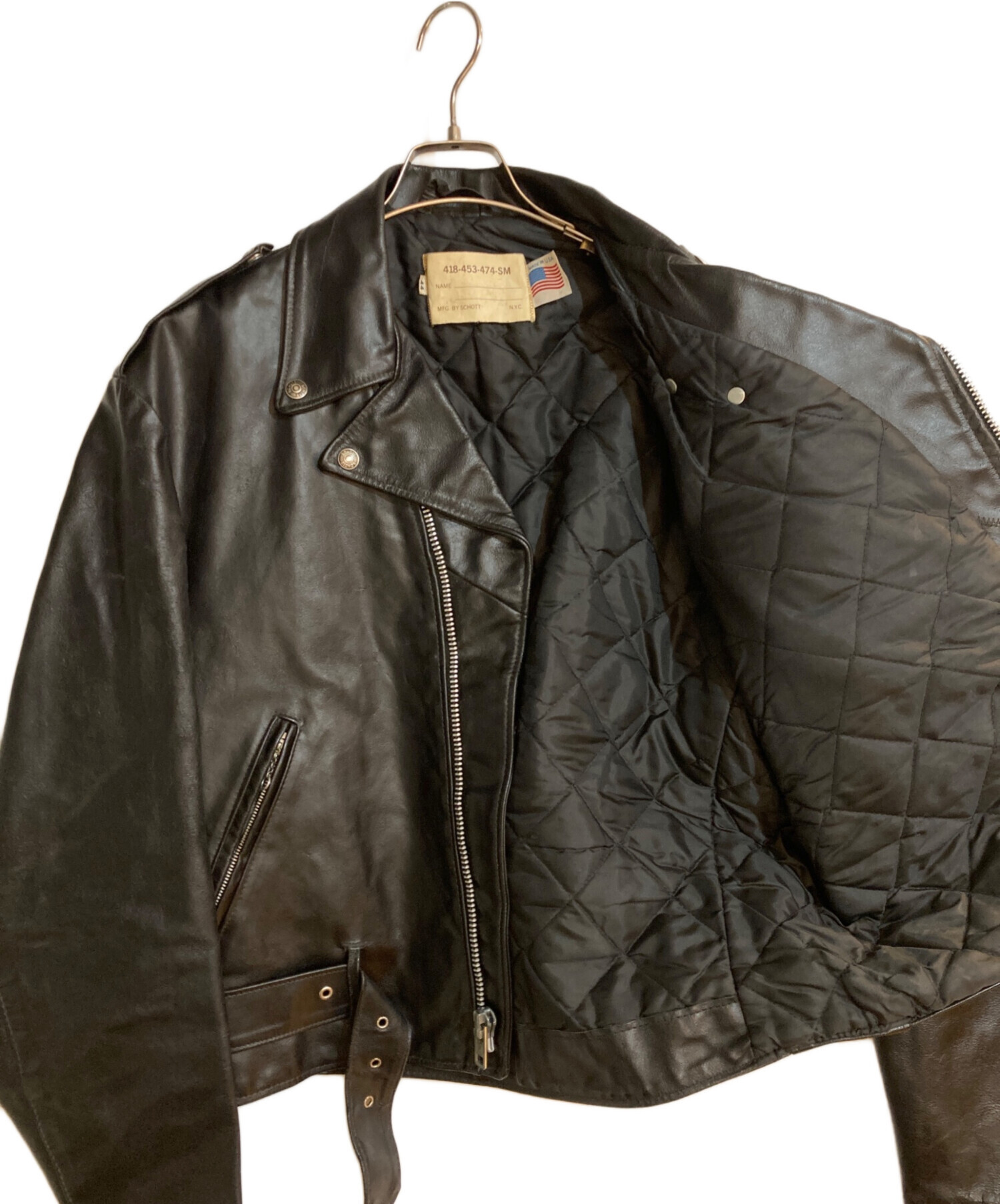 中古・古着通販】Schott (ショット) ダブルライダースジャケット 