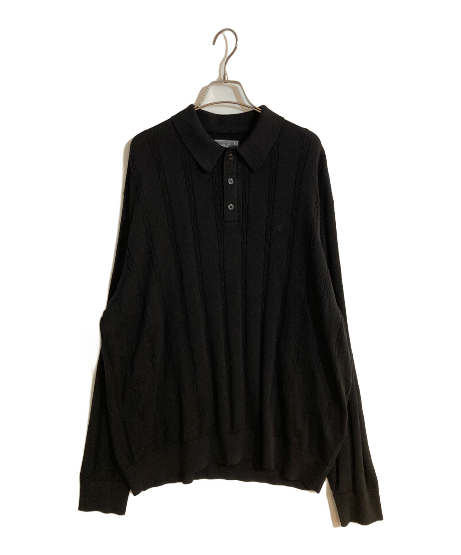 中古・古着通販】KITH (キス) TILDEN ニットポロシャツ ブラック