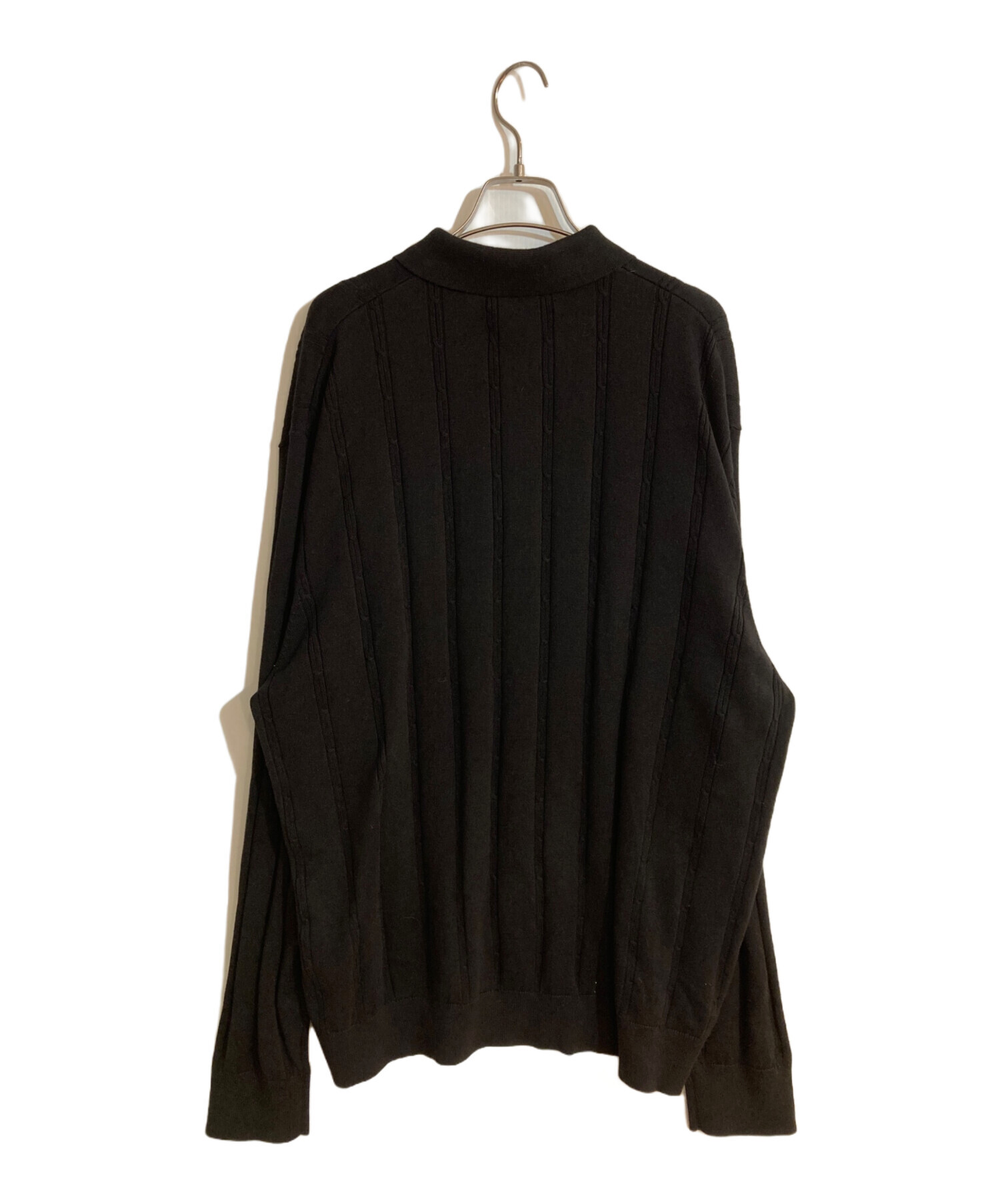 中古・古着通販】KITH (キス) TILDEN ニットポロシャツ ブラック