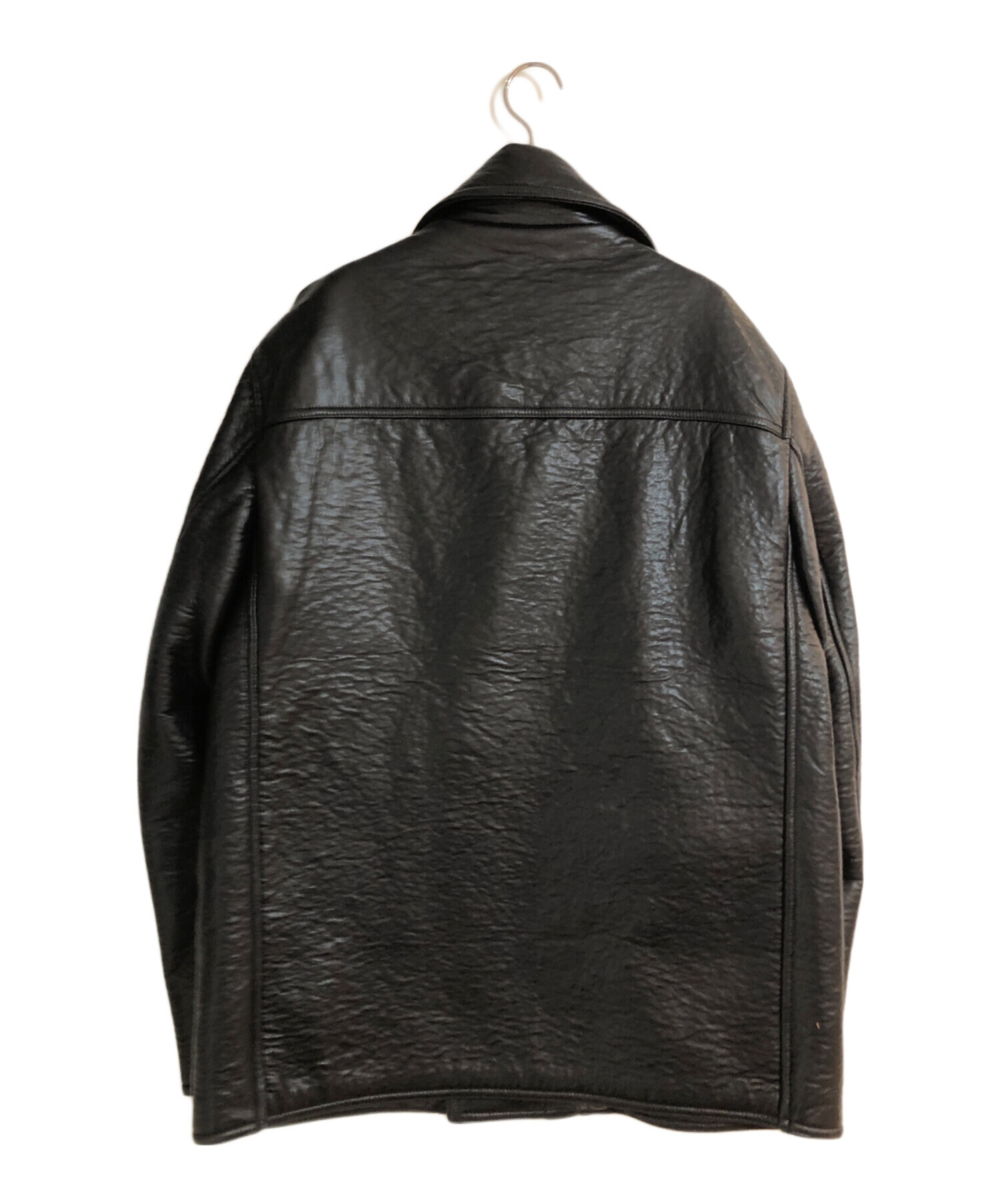 定価149600円 DIESEL 変形レイヤード レザージャケット S メンズ