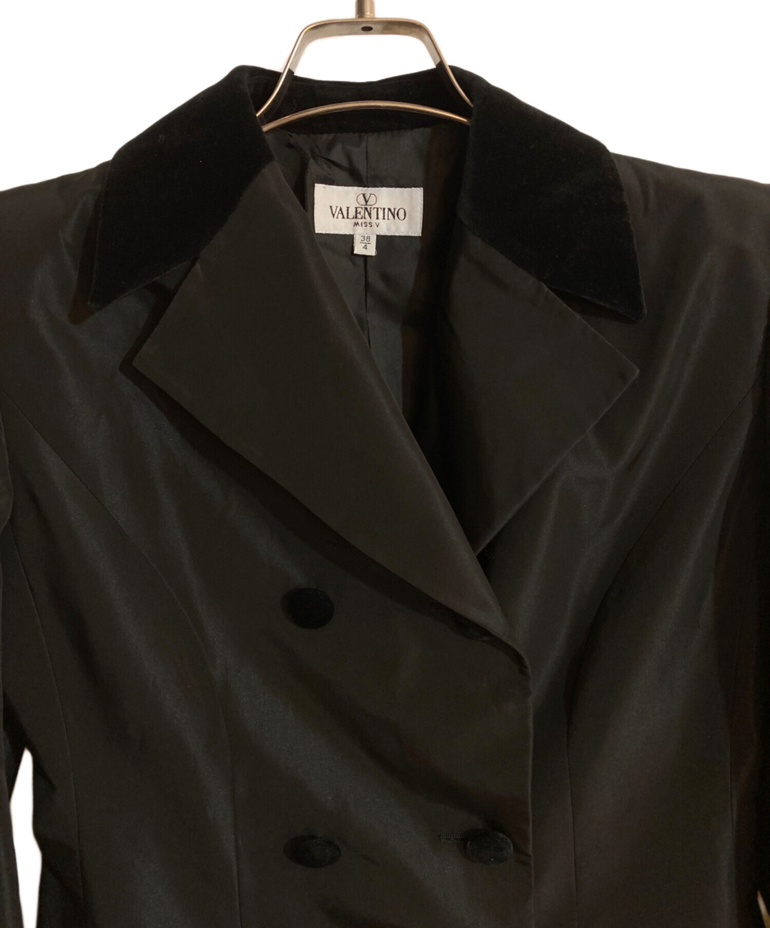 中古・古着通販】VALENTINO (ヴァレンティノ) ベルベット切替ダブル