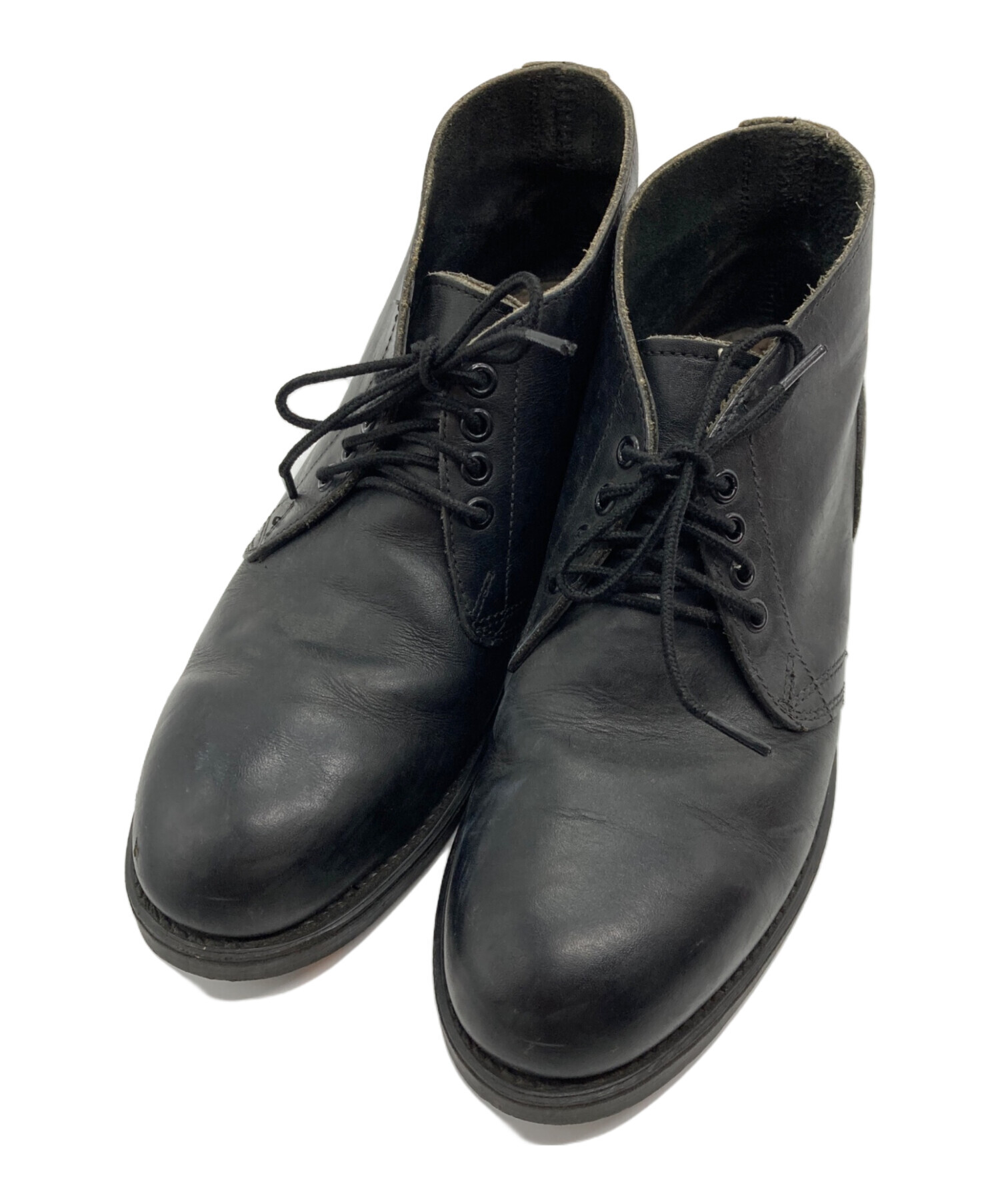 USネイビーミリタリーブーツ ブラック 中古・古着通販】U'S NAVY (ユーエスネイビー) サービスブーツ