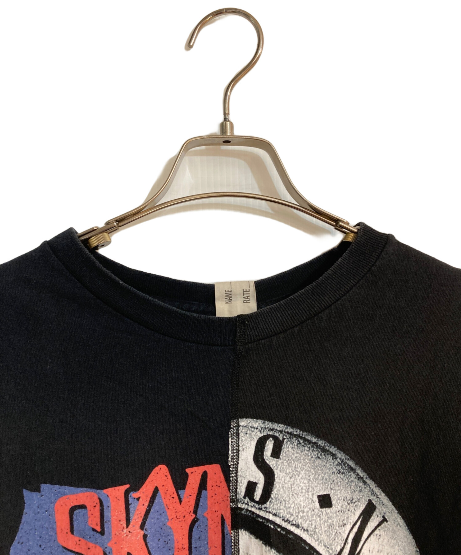 77circa (ナナナナサーカ) リメイクTシャツ レディース ブラック FREE 中古・古着通販】77circa (ナナナナサーカ) バンドTリメイクTシャツ