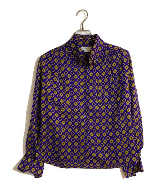 中古・古着通販】CELINE (セリーヌ) ピリオド柄シルクシャツ パープル