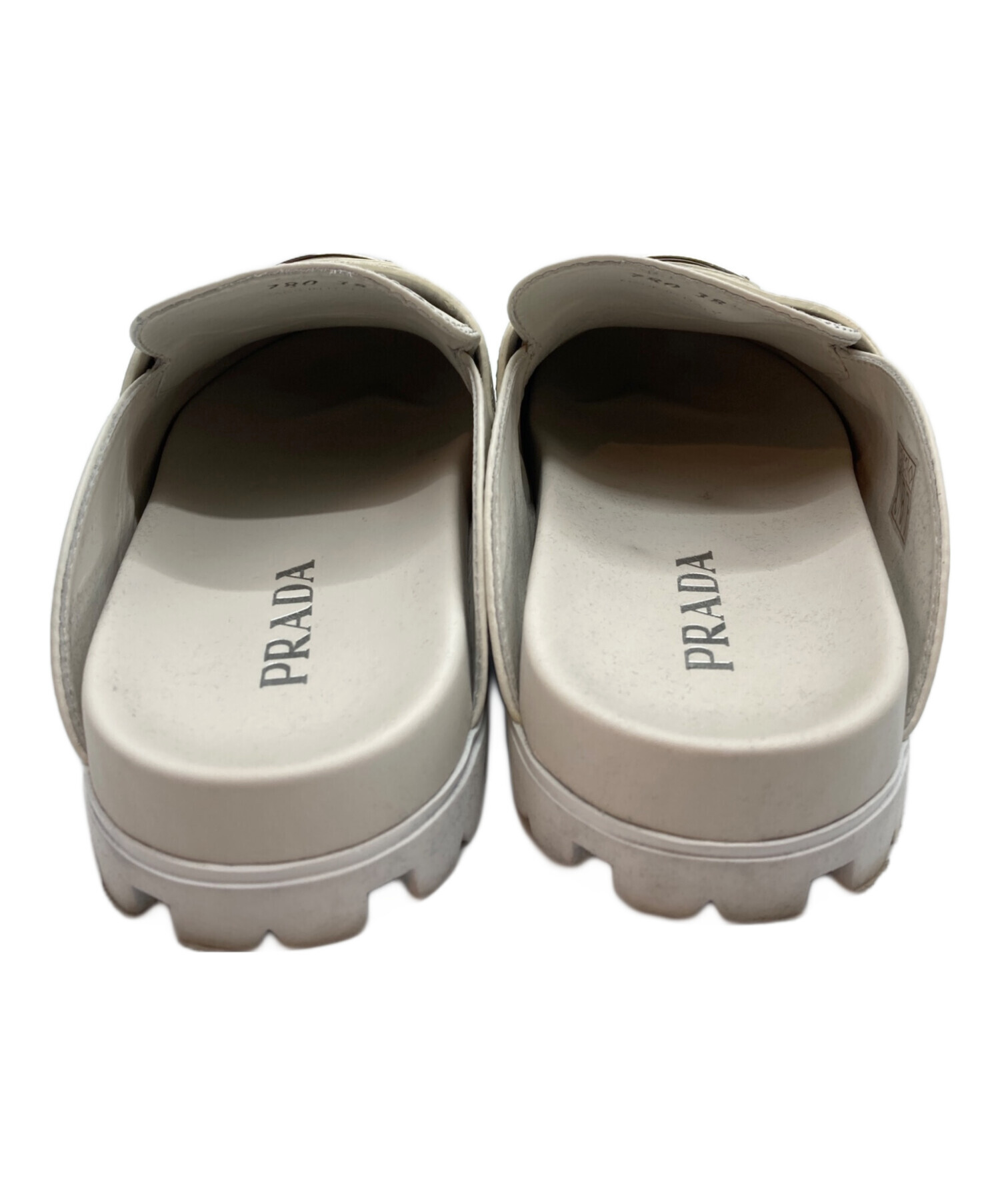 中古・古着通販】PRADA (プラダ) トライアングルプレートレザー