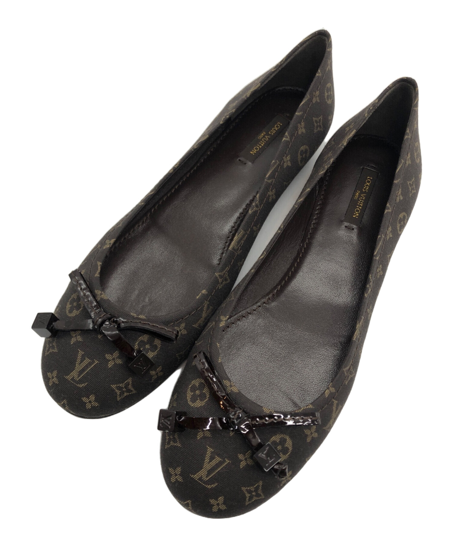 LOUIS VUITTON　ルイヴィトン　モノグラム　リボン　バレエシューズ 中古・古着通販】LOUIS VUITTON (ルイ ヴィトン) モノグラムミニラン