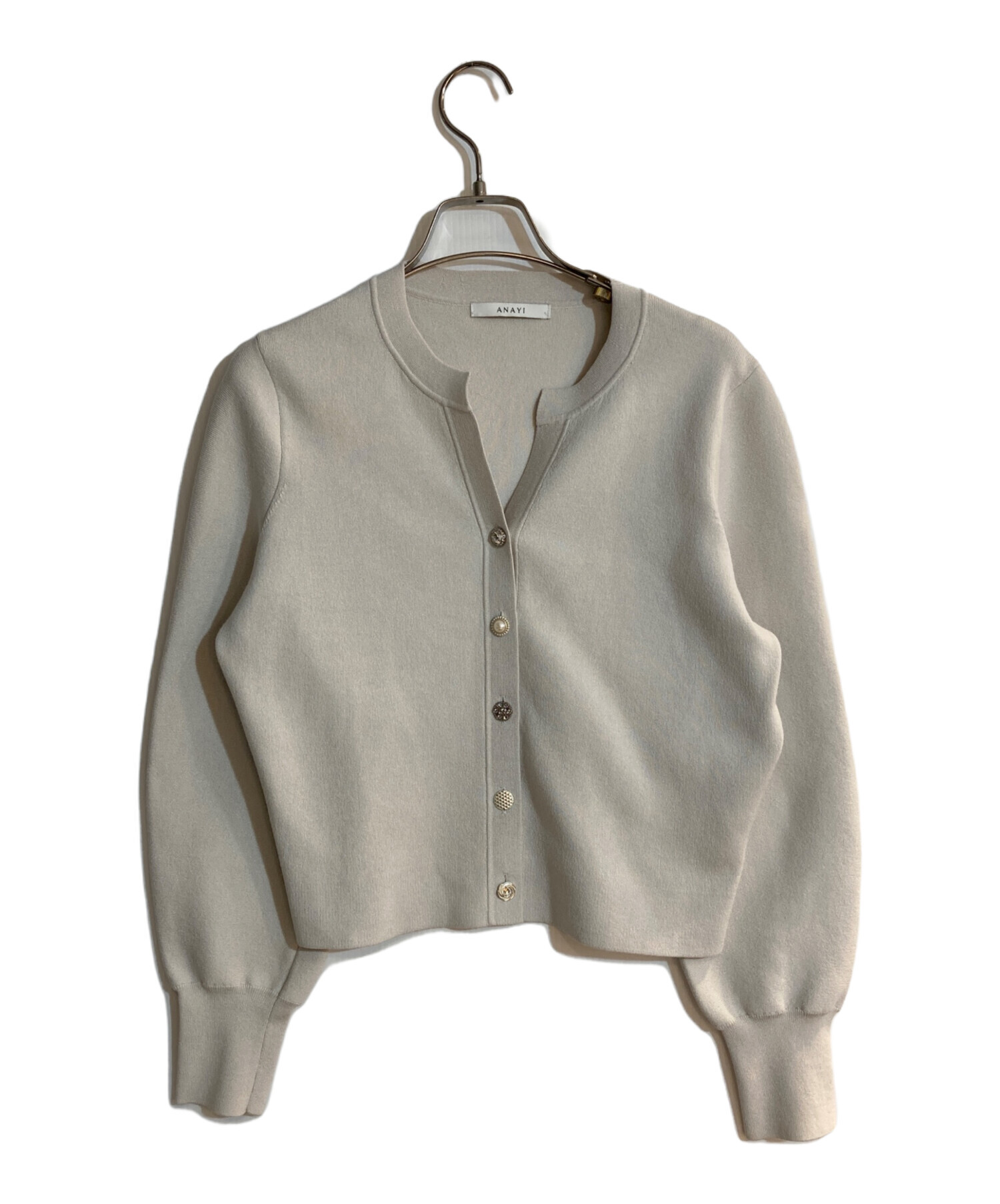 アナイビジューカーディガン サイズ38 アナイビジューカーディガン サイズ38 ANAYI カーディガン ビジュー