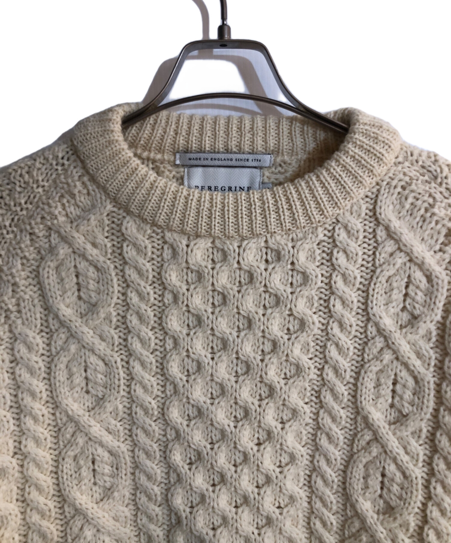 中古・古着通販】PEREGRINE (ペレグリン) ケーブルニット ベージュ