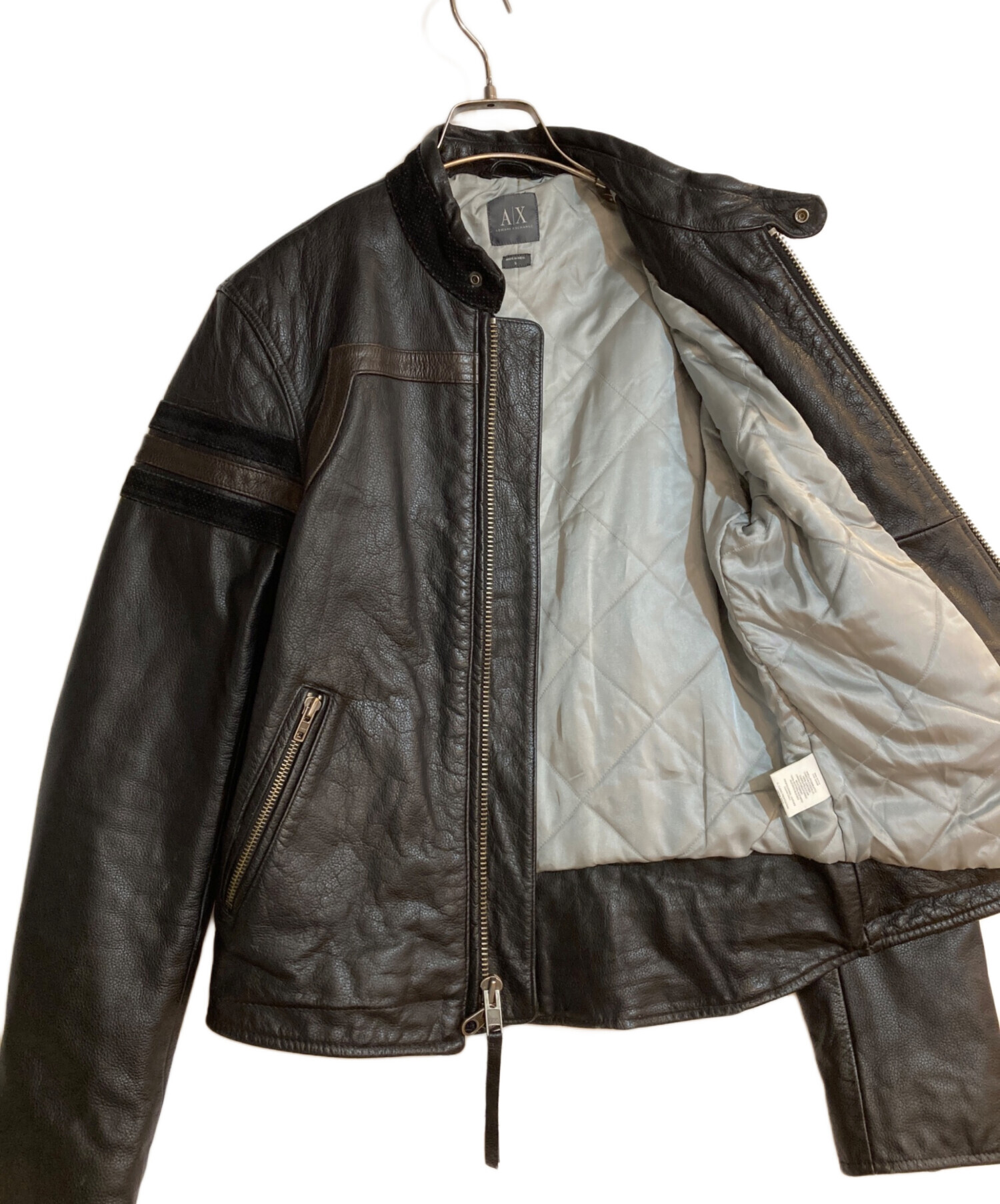 中古・古着通販】ARMANI EXCHANGE (アルマーニ エクスチェンジ) レザー