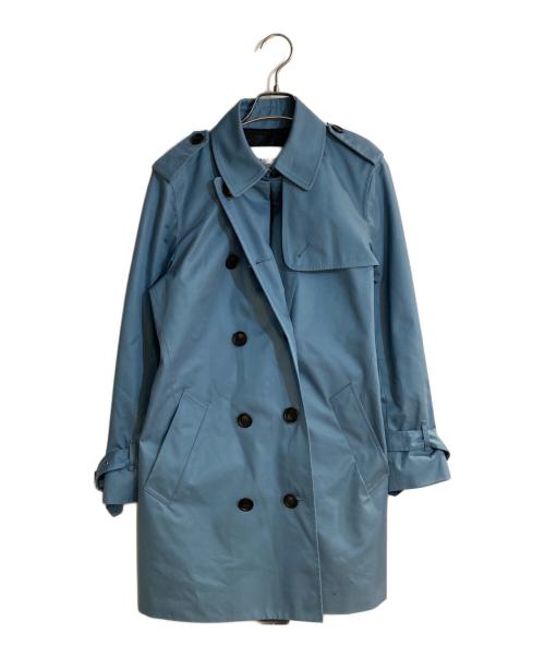 中古・古着通販】COACH (コーチ) ソリッド ミッド トレンチ ブルー