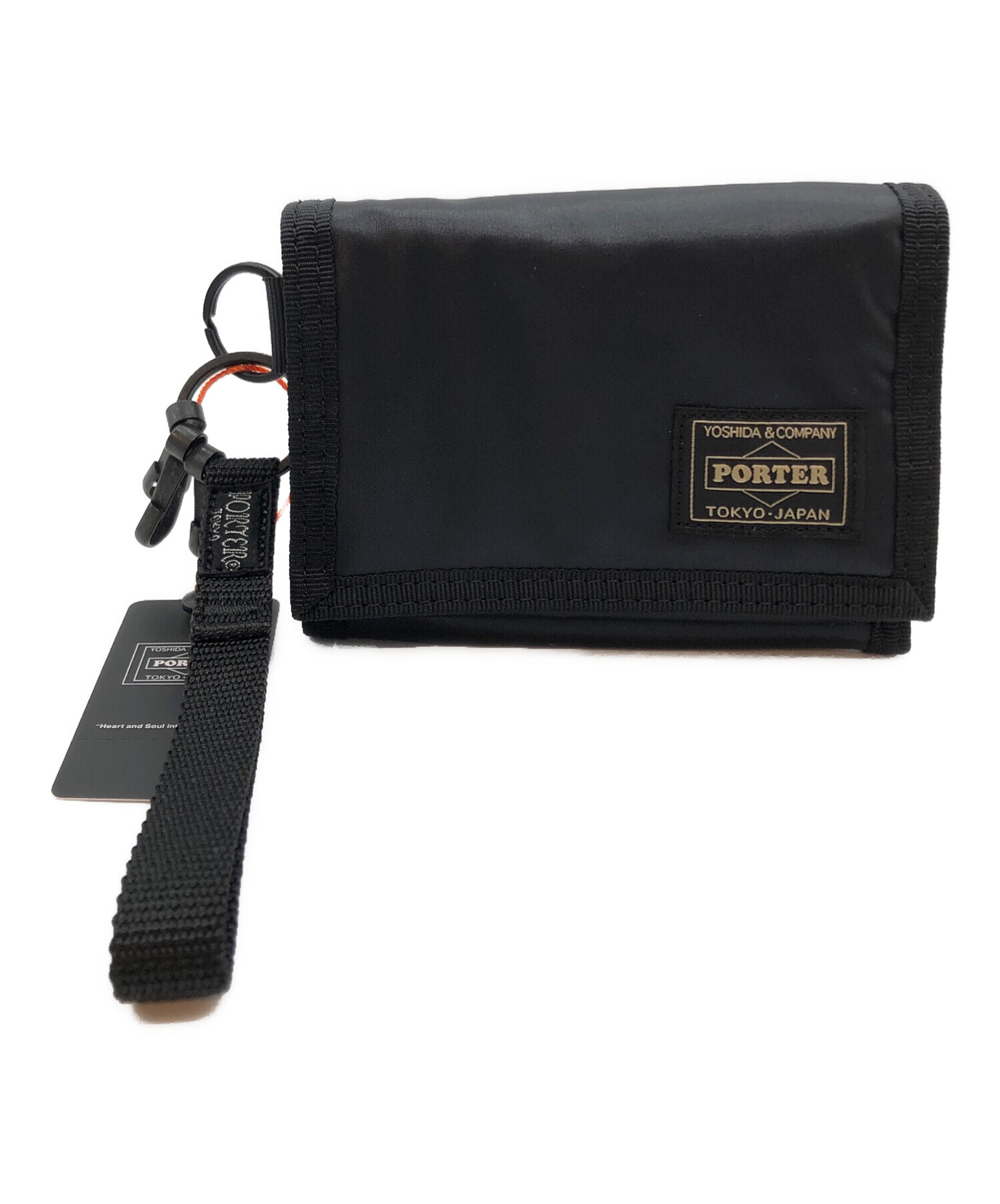 中古・古着通販】PORTER (ポーター) 3つ折り財布 ブラック 未使用品
