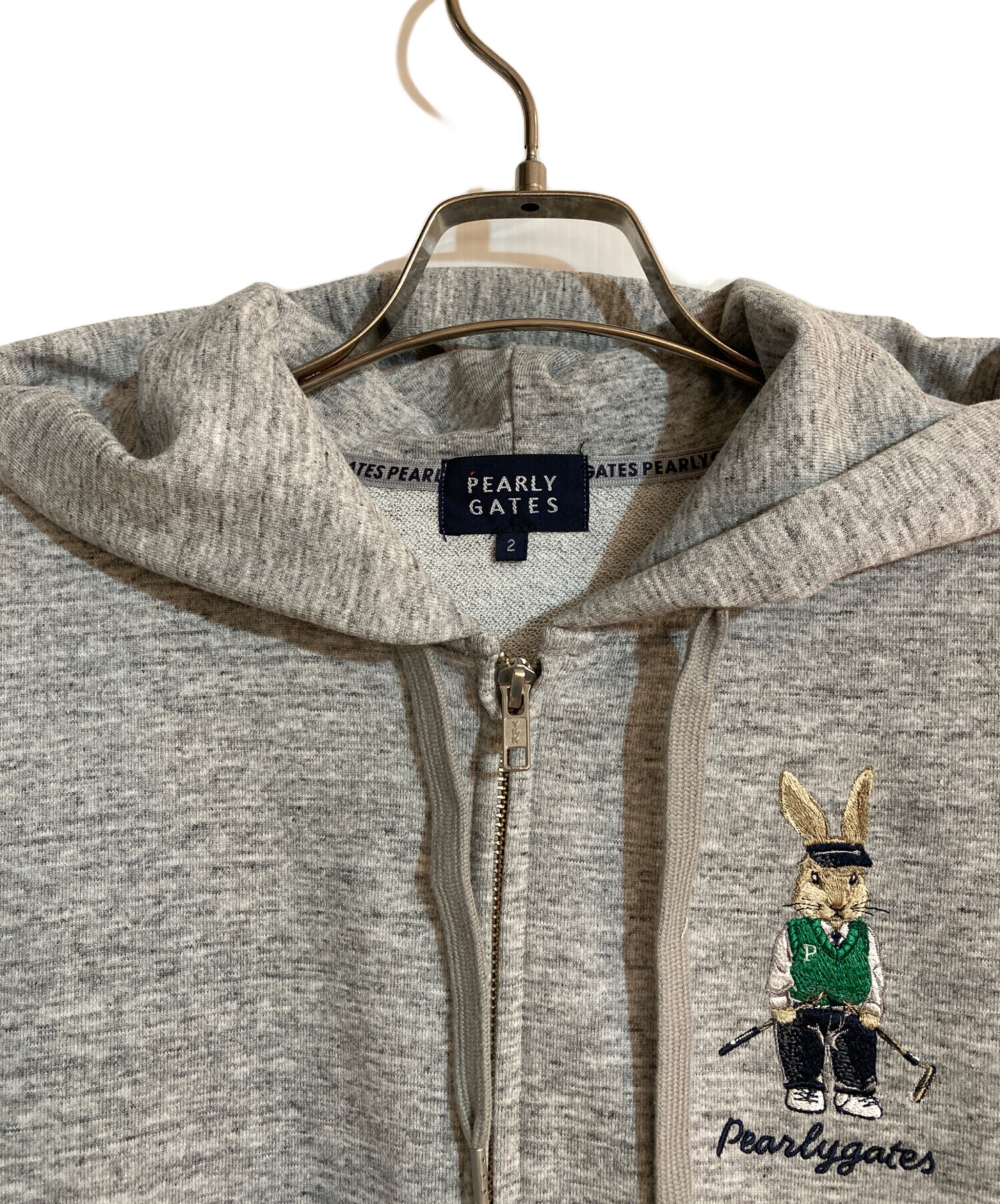 中古・古着通販】PEARLY GATES (パーリーゲイツ) ラビット刺繍ジップ