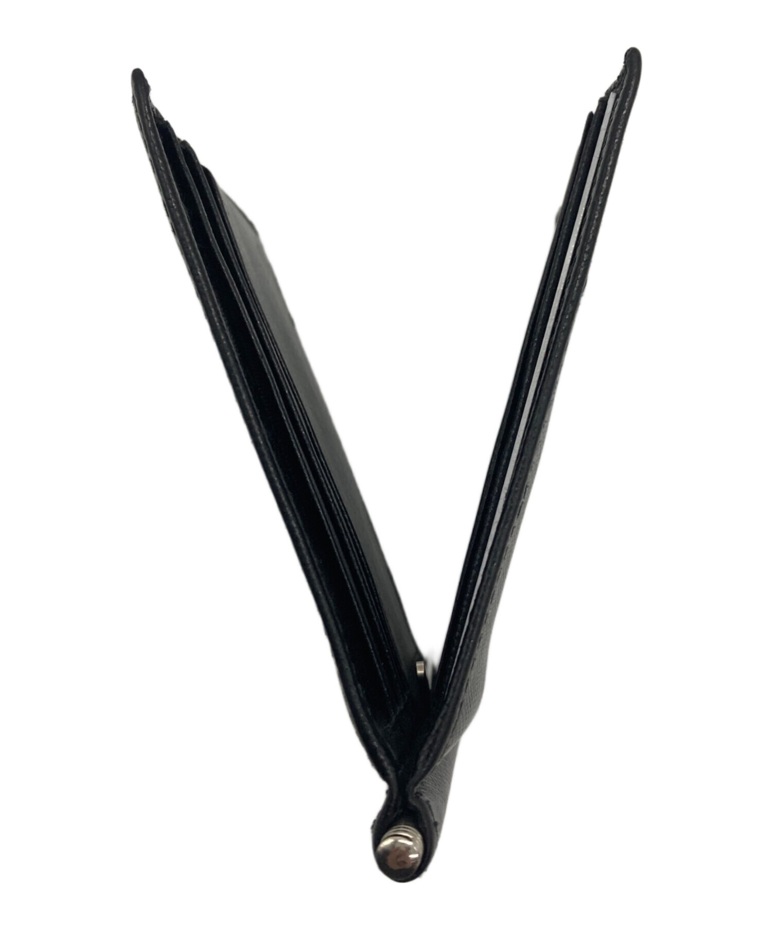 中古・古着通販】PRADA (プラダ) サフィアーノマネークリップ ブラック