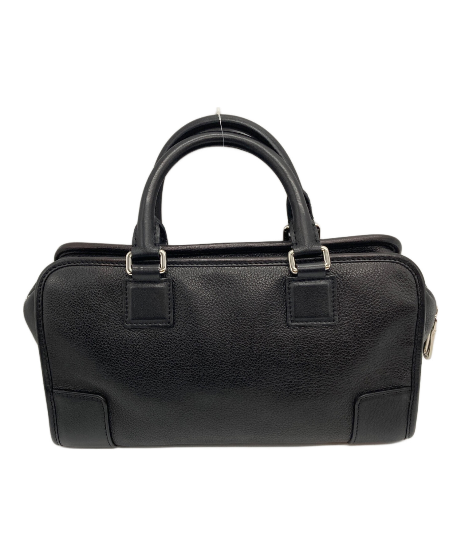 ロエベ　アマソナ 28 ブラック アマソナ28 2WAYバッグ レザー 黒 ブラック シルバー金具