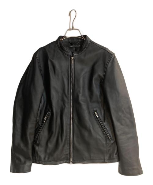 【美品】アーバンリサーチ　レザー　パーカー　フーディ　羊革　ラムレザー　黒 美品】アーバンリサーチ レザー パーカー フーディ 羊革 ラムレザー 黒