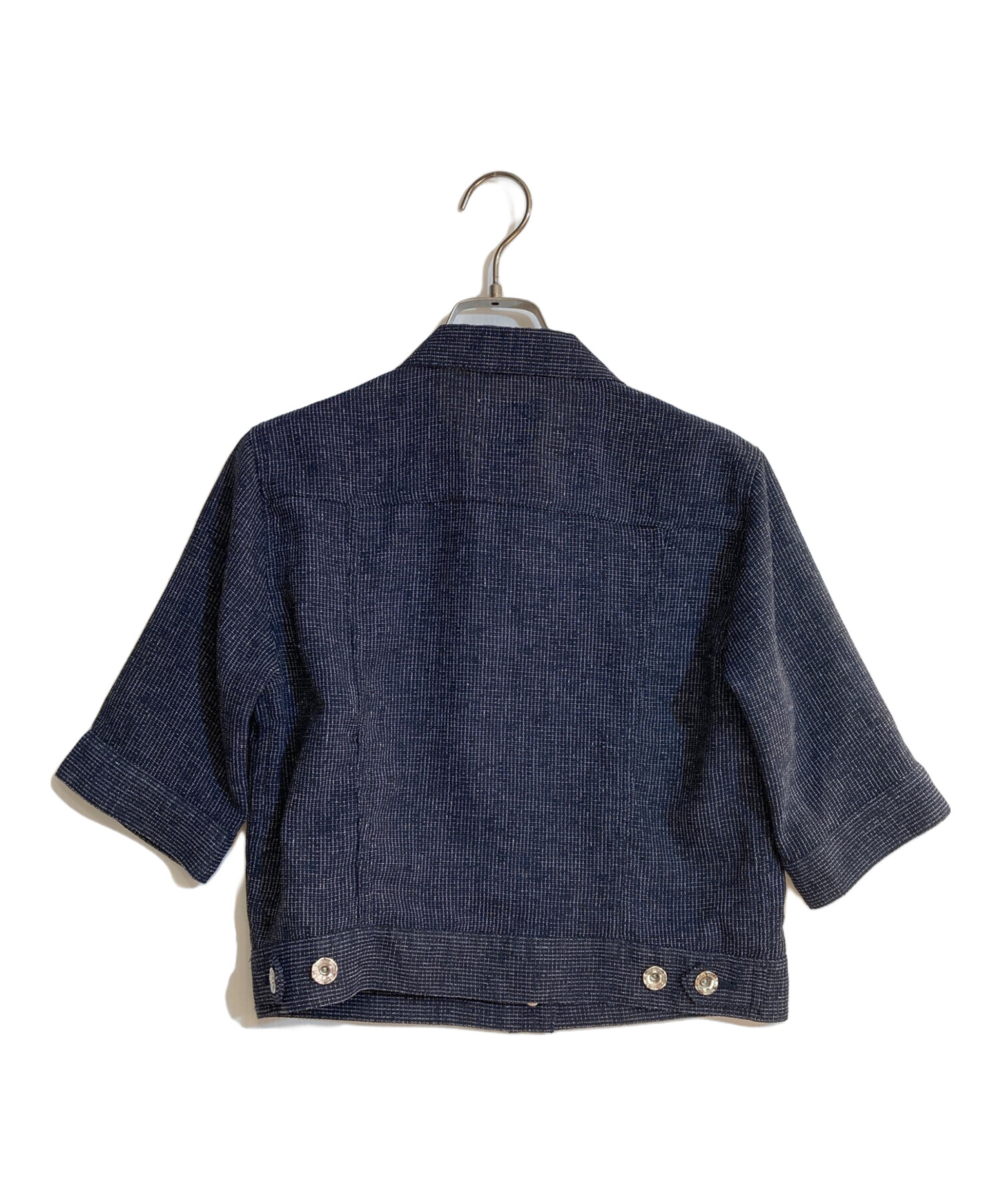 中古・古着通販】Sov. (ソブ) メランジメッシュジャケット ネイビー 