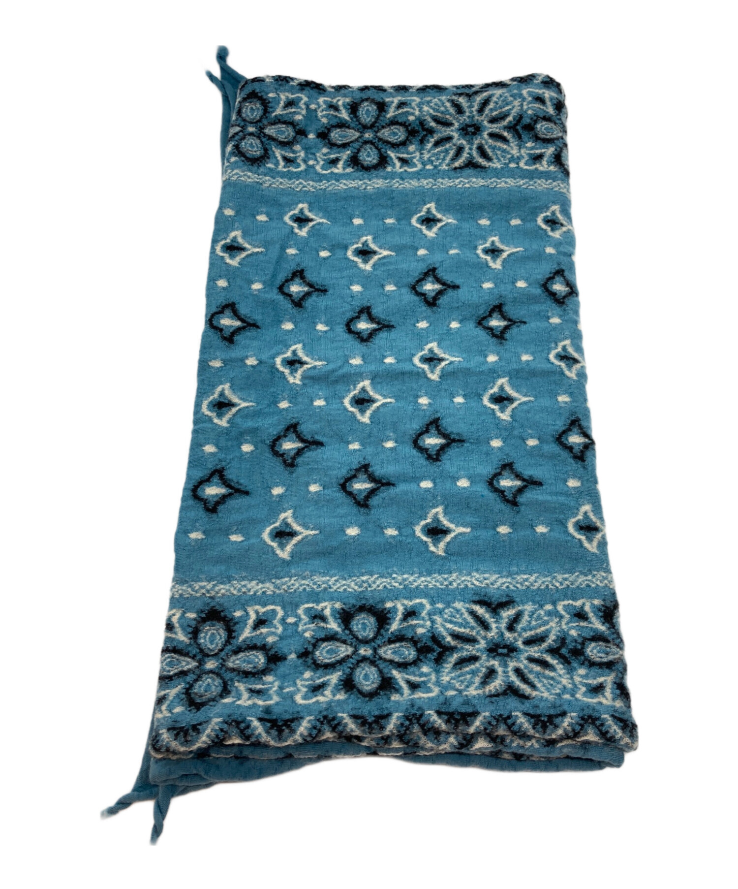 中古・古着通販】KAPITAL (キャピタル) 縮絨ペイズリーマフラー ブルー