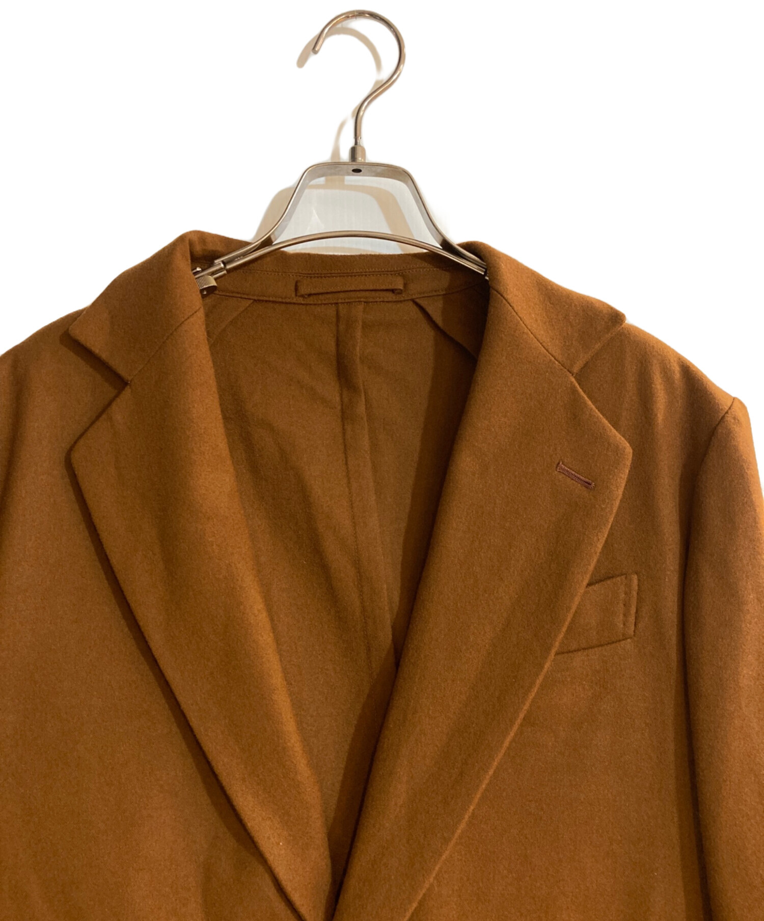 la favola ブラウン テーラードジャケット セール】 la favola ウール ダブルブレステッド6Bブレザー