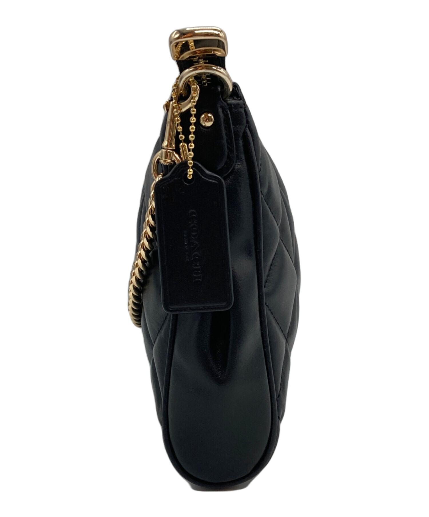 Coach ショルダーバッグ 黒 レザー キルティング 26 - COACHコーチ 