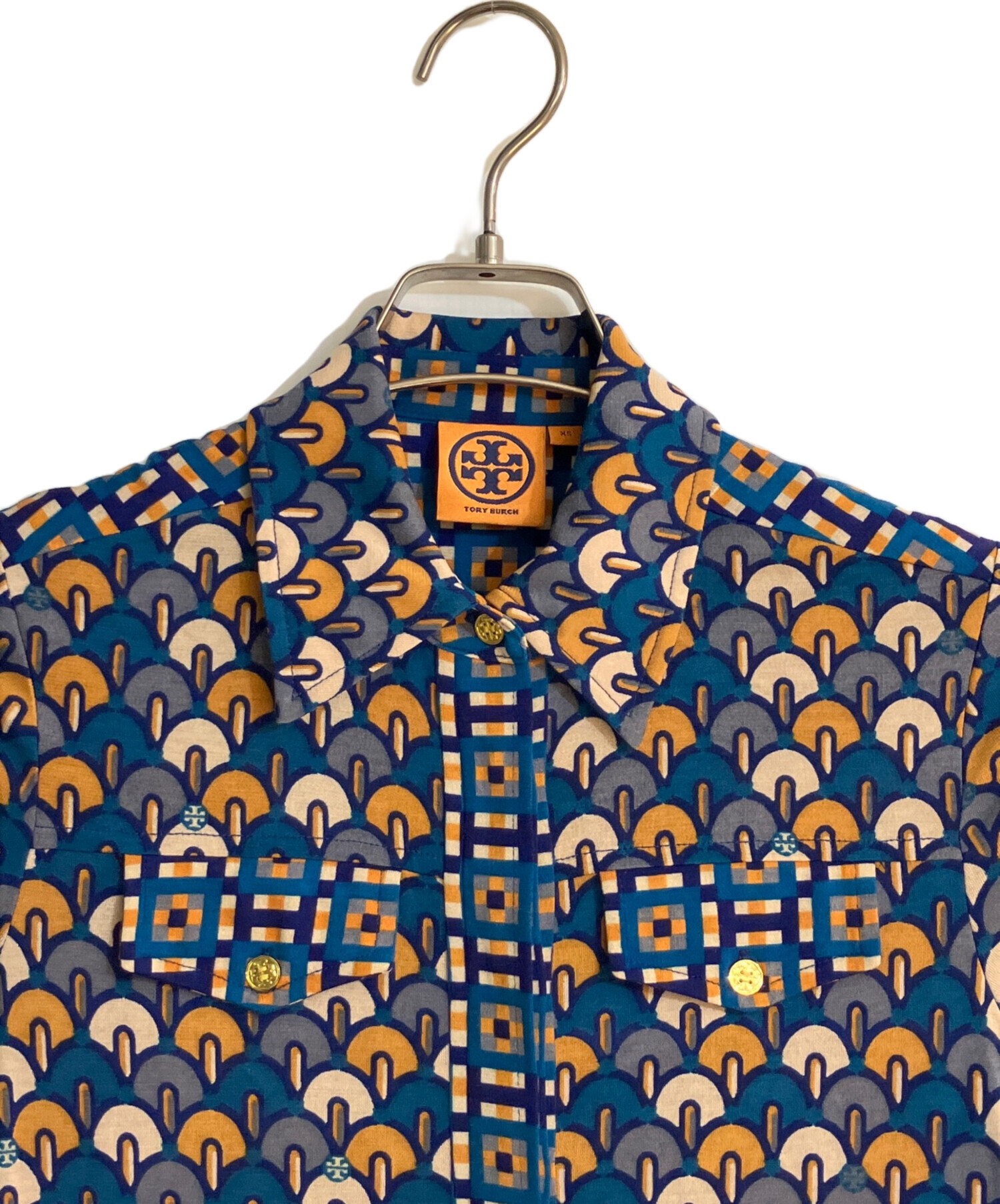 中古・古着通販】TORY BURCH (トリーバーチ) 総柄シルクワンピース