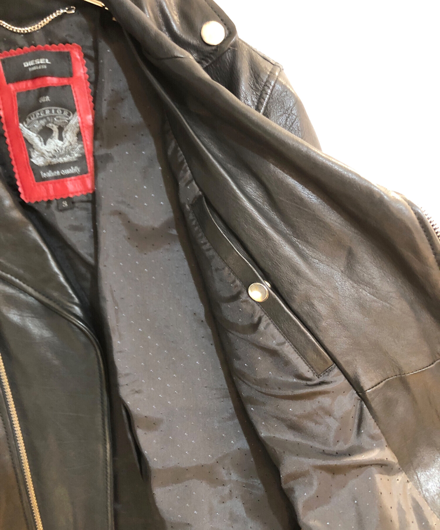 中古・古着通販】DIESEL (ディーゼル) TIMELESS/ダブルライダース