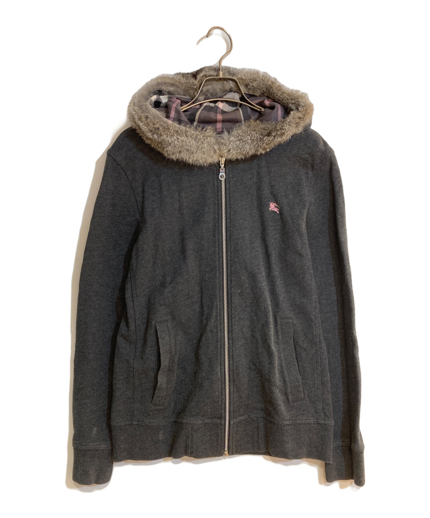BURBERRY London ジップ パーカー ファー付き BURBERRY London ジップ パーカー ファー付き