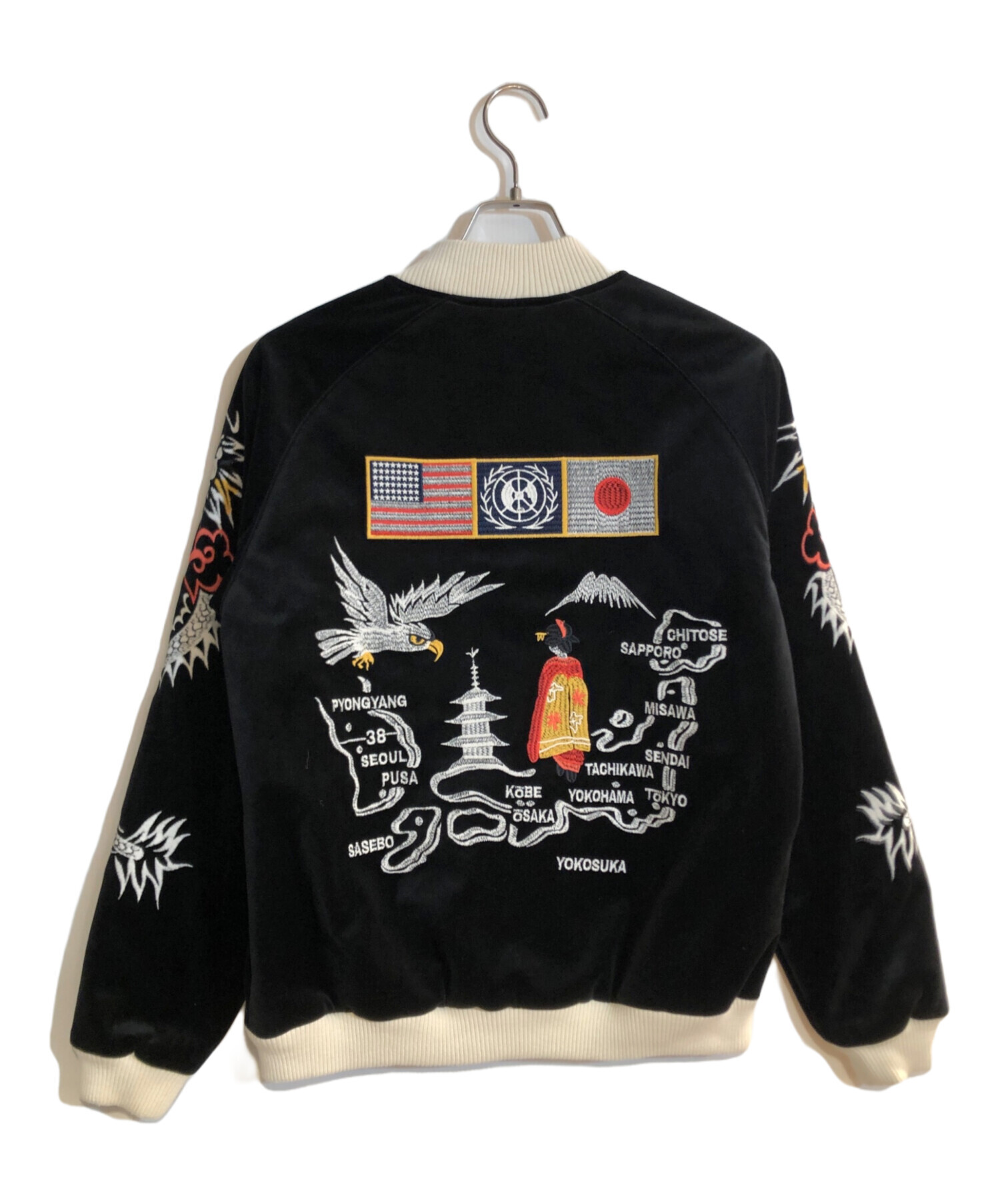 中古・古着通販】HOUSTON (ヒューストン) 別珍スカジャン「NATIONAL