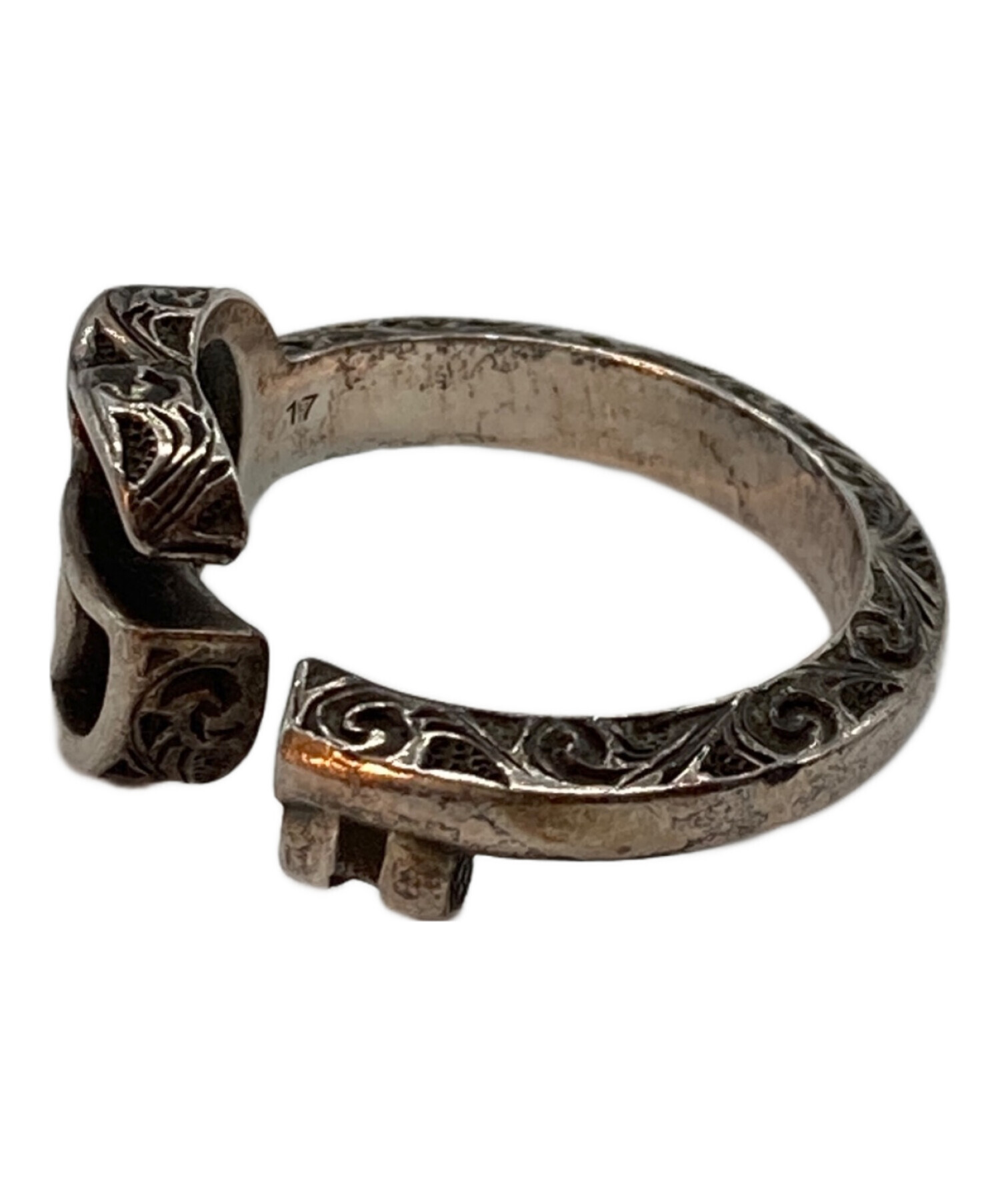 中古・古着通販】GUCCI (グッチ) アラベスクダブルGリング シルバー