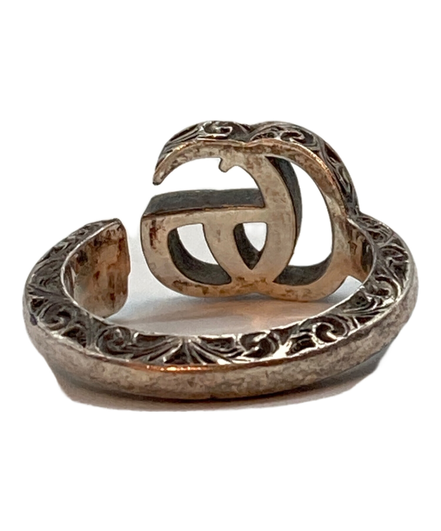 中古・古着通販】GUCCI (グッチ) アラベスクダブルGリング シルバー