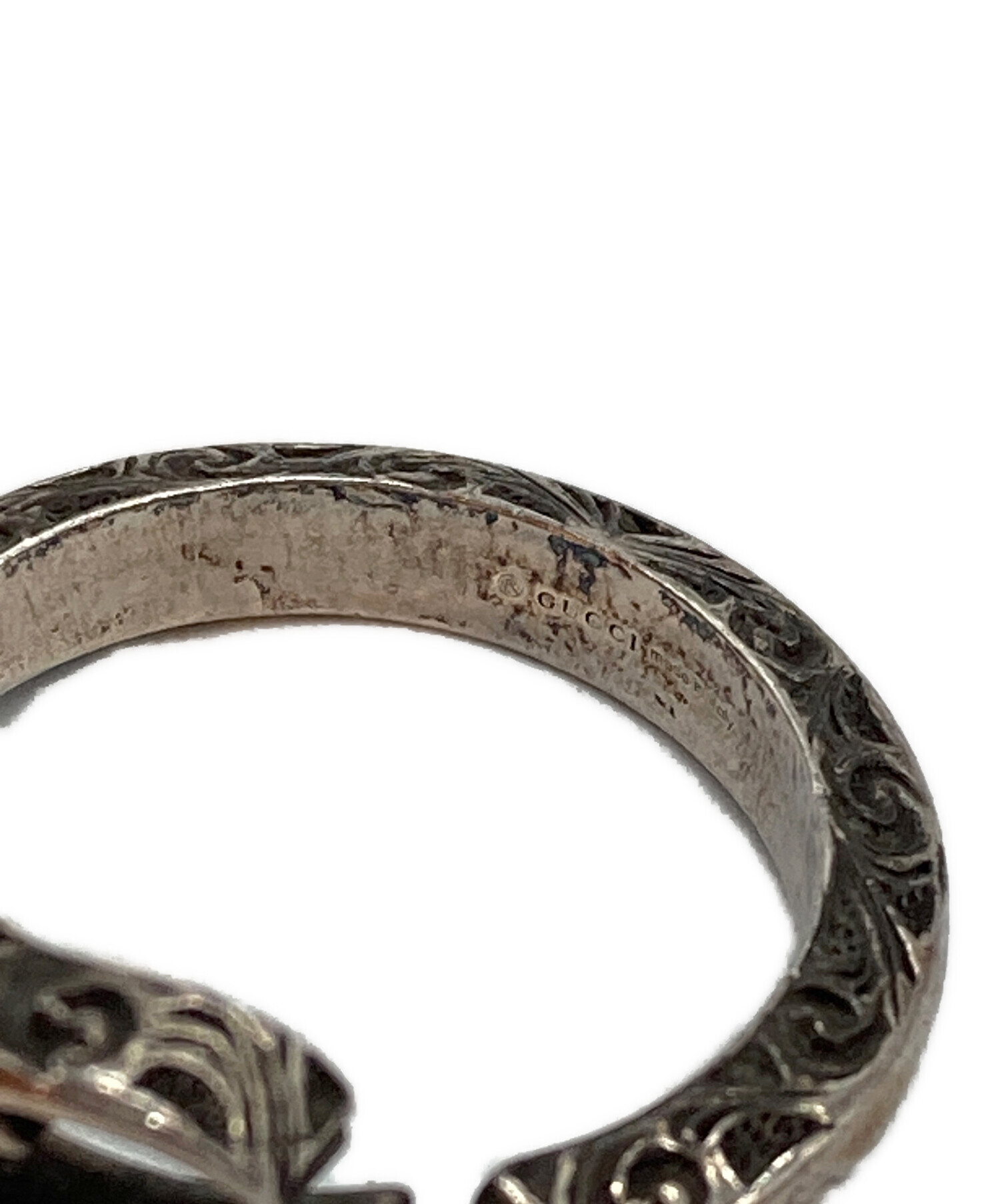 中古・古着通販】GUCCI (グッチ) アラベスクダブルGリング シルバー