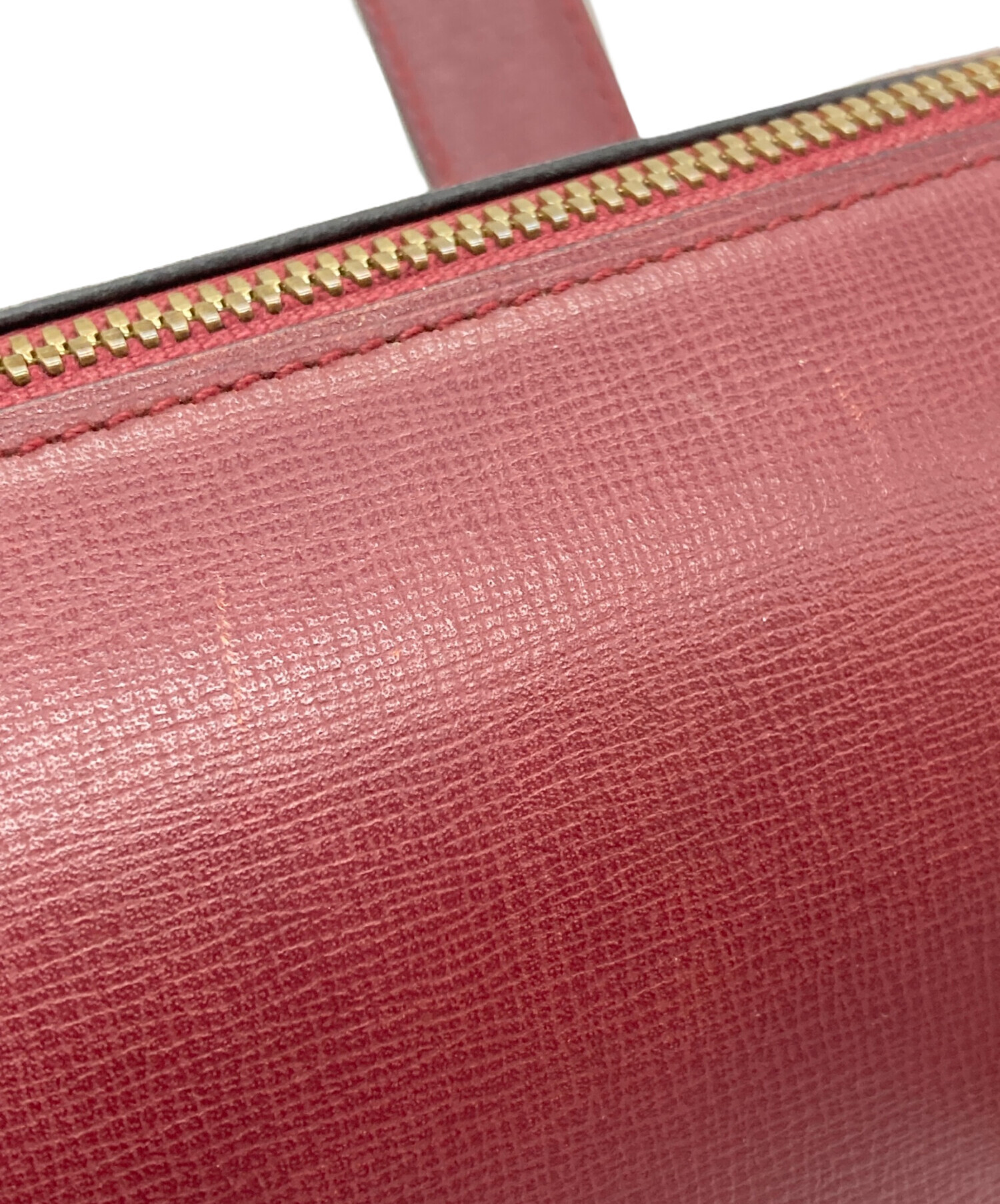 中古・古着通販】Cartier (カルティエ) ミニボストンバッグ ボルドー