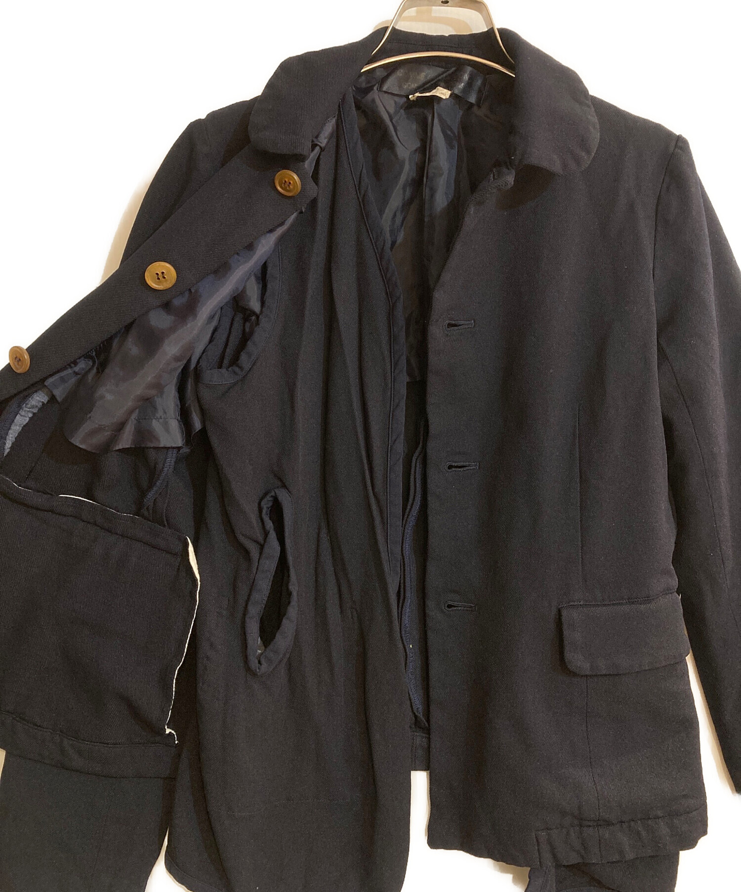 美品！ コムデギャルソン、丸襟テーラードジャケット Sサイズ 中古・古着通販】COMME des GARCONS COMME des GARCONS