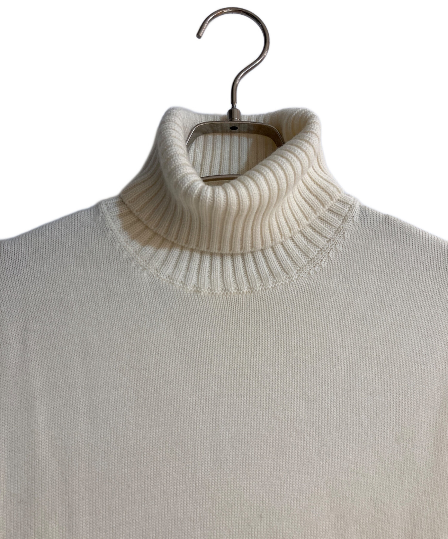 Drumohr メリノウール 8G タートルネックニット オフホワイト 48 Drumohr メリノウール 8G タートルネックニット オフホワイト 48