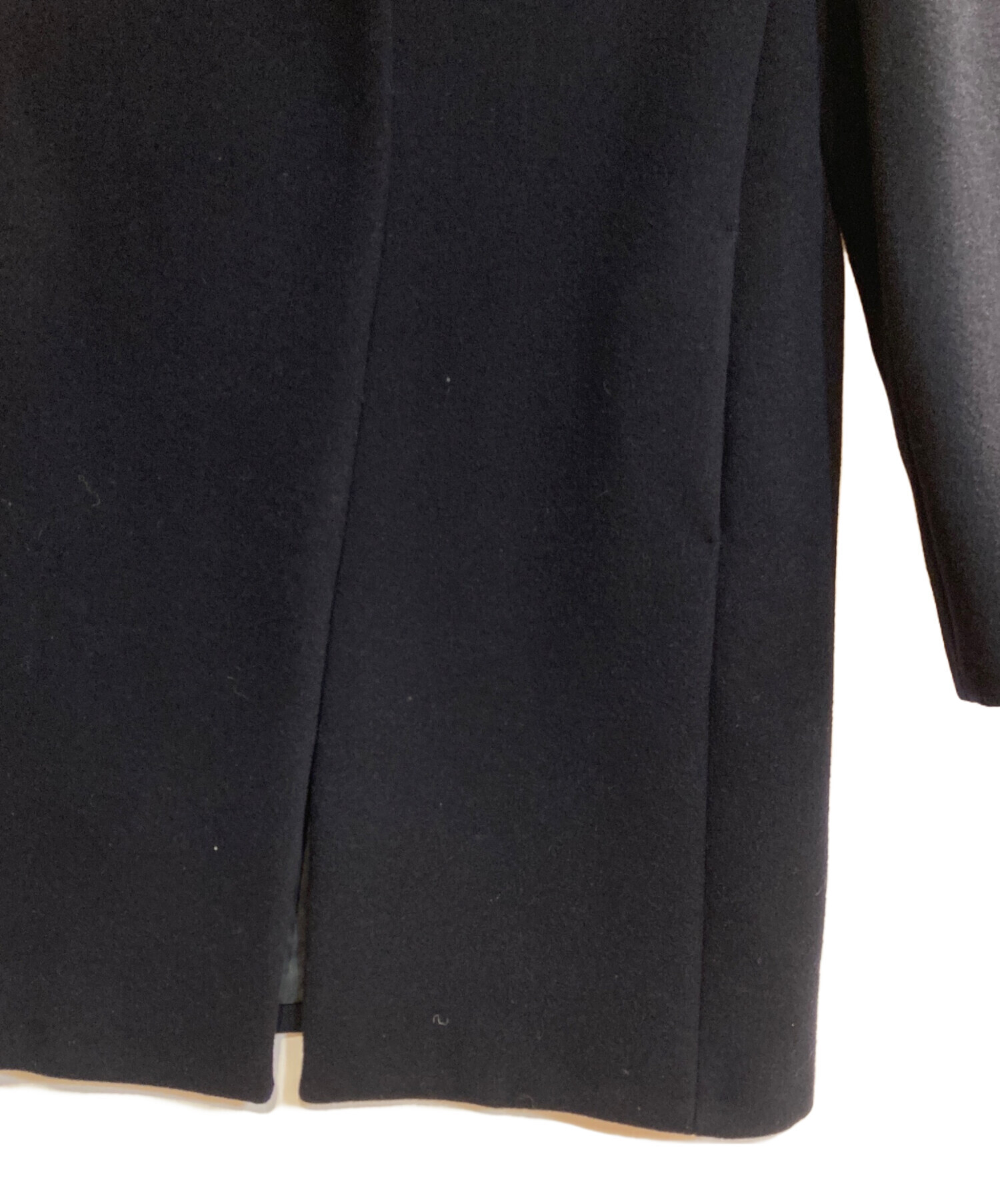 アパルトモン　No Collar Chester Coat ネイビー　紺　38 アパルトモン No Collar Chester Coat ネイビー 38