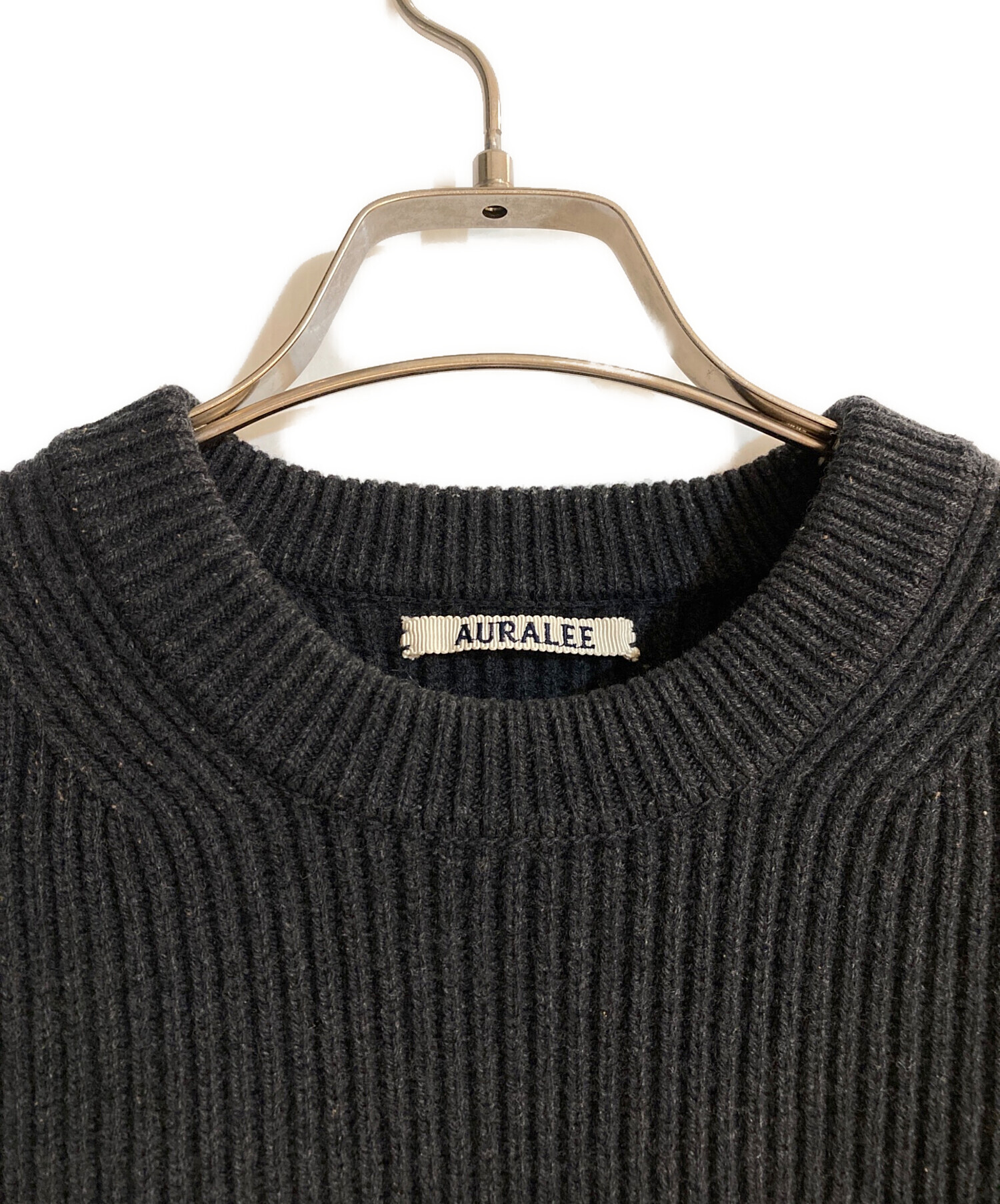 中古・古着通販】AURALEE (オーラリー) SUPER FINE WOOL RIB KNIT BIG