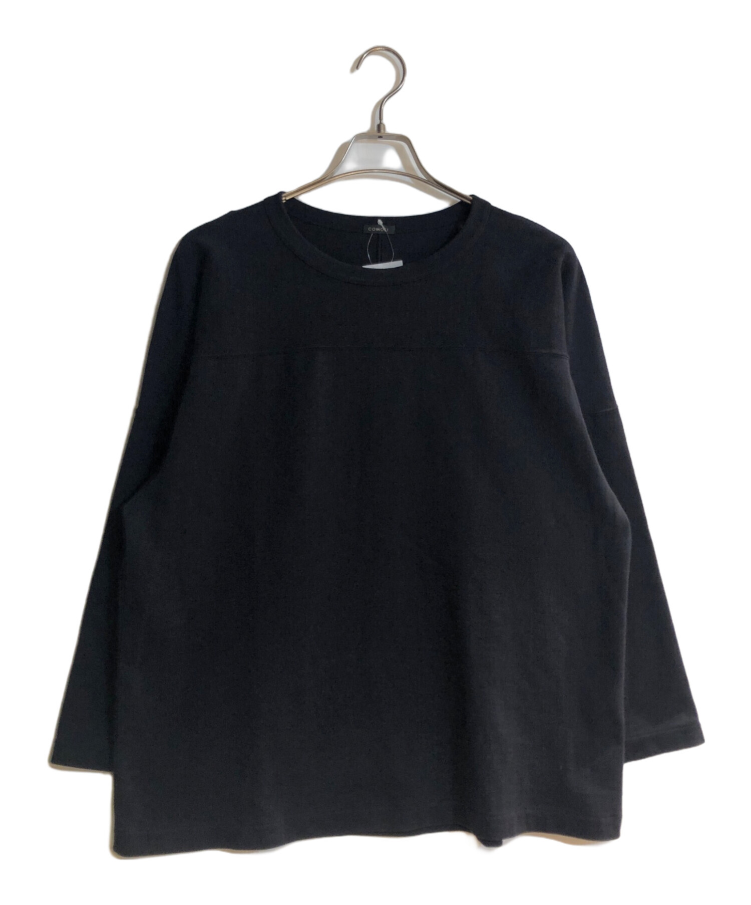 中古・古着通販】COMOLI (コモリ) フットボールTシャツ ネイビー