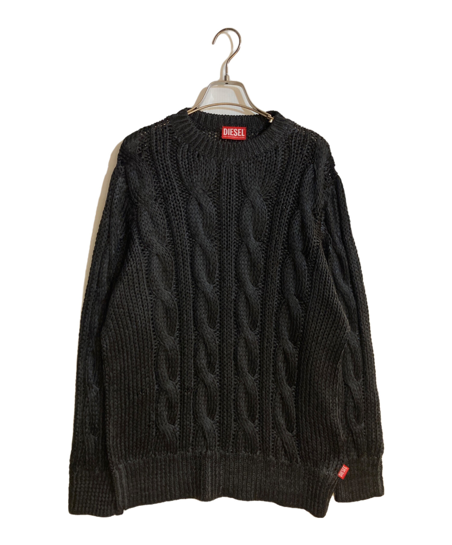 中古・古着通販】DIESEL (ディーゼル) K-MICHIUニット ブラック サイズ