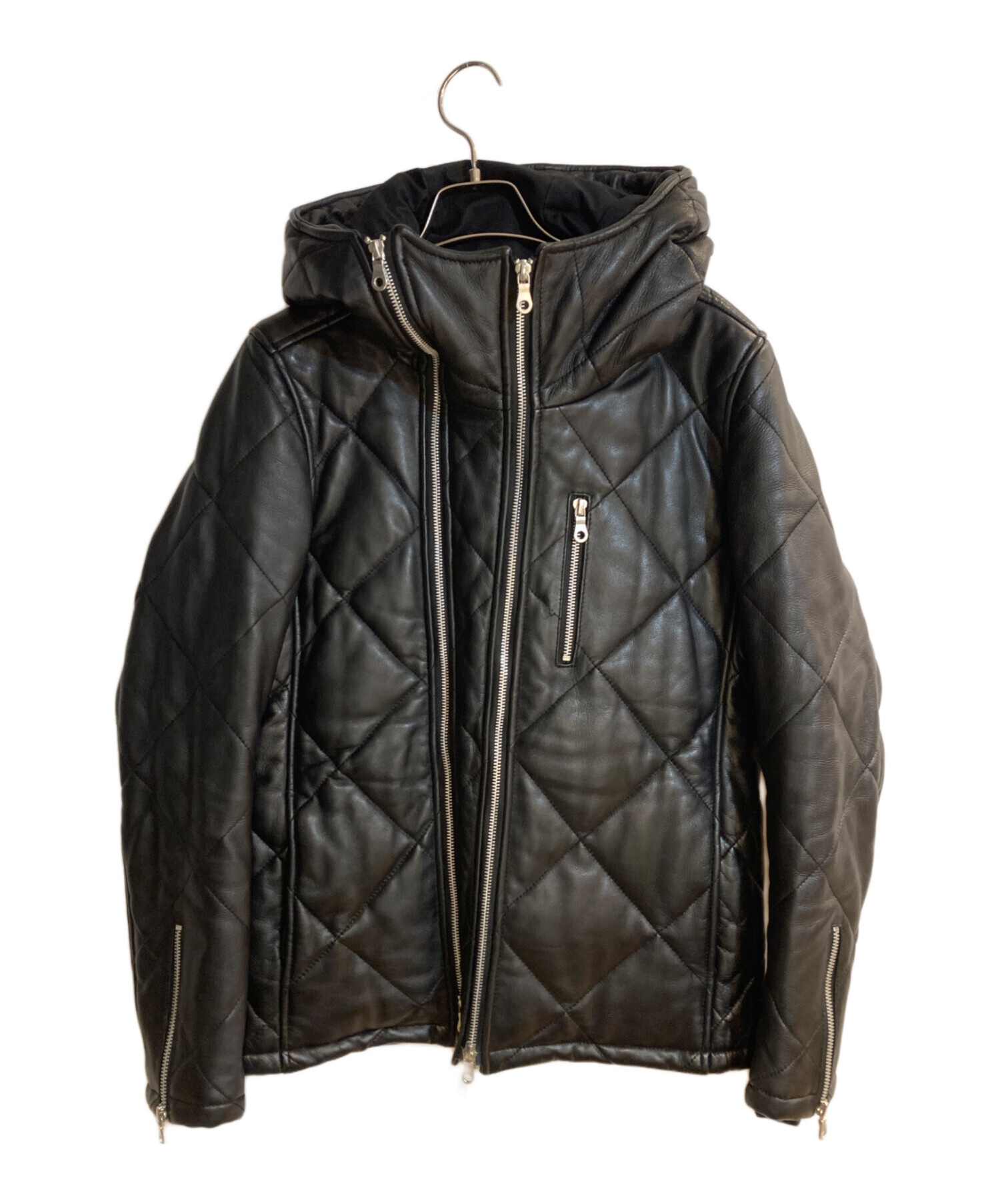 中古・古着通販】NO ID. (ノーアイディー) シープレザー2WAYパデッド 