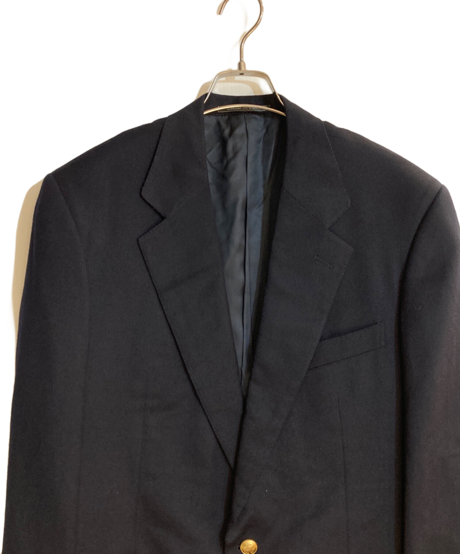 中古・古着通販】GUCCI (グッチ) カシミヤ100％金ボタンブレザー 