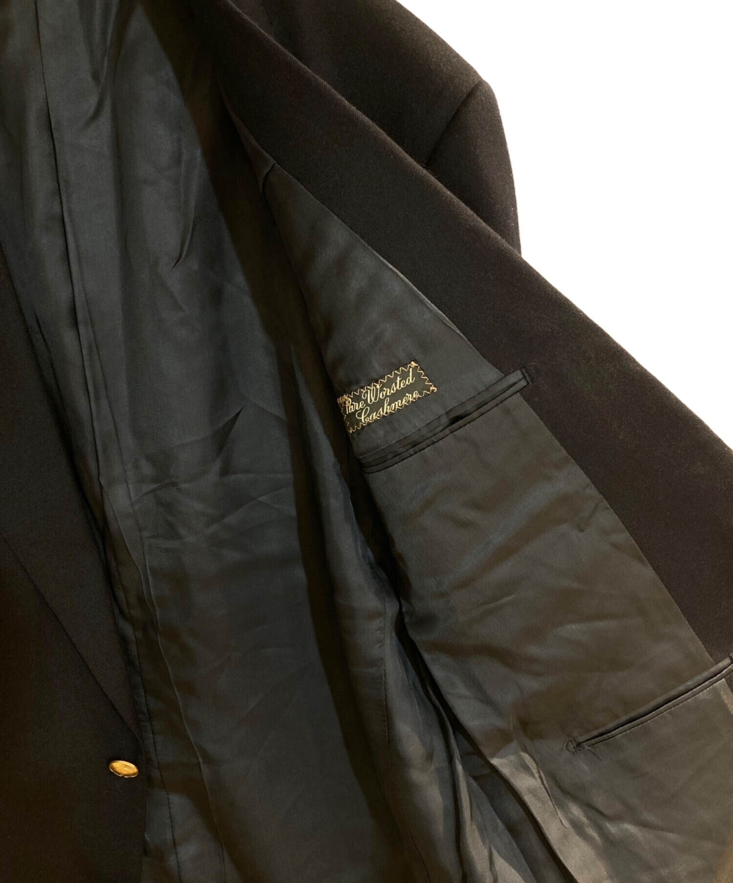 中古・古着通販】GUCCI (グッチ) カシミヤ100％金ボタンブレザー 